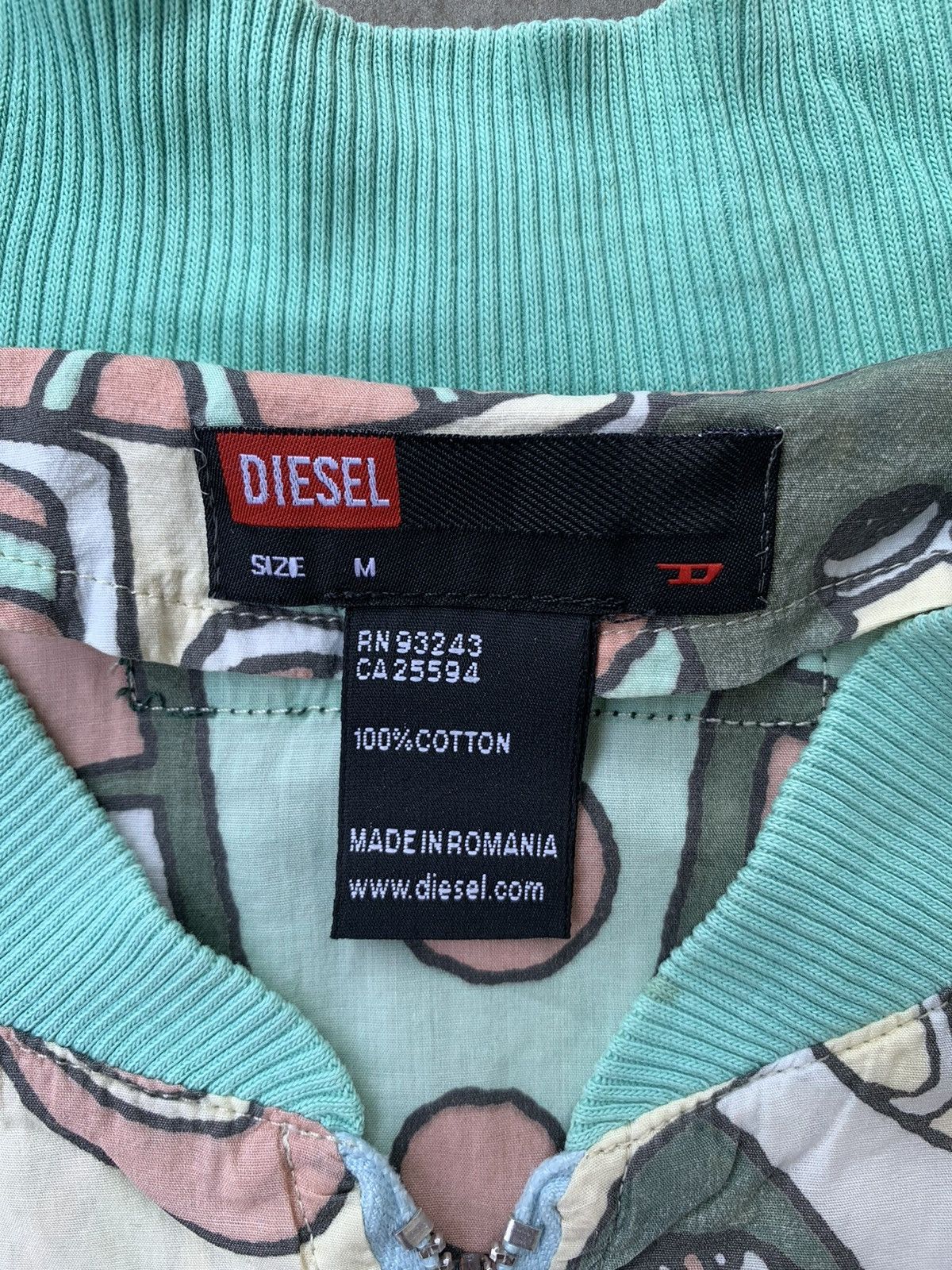 Diesel 1990s - Diesel All Over Print Bomber Jacket Size US M / EU 48-50 / 2 - 4 Thumbnail