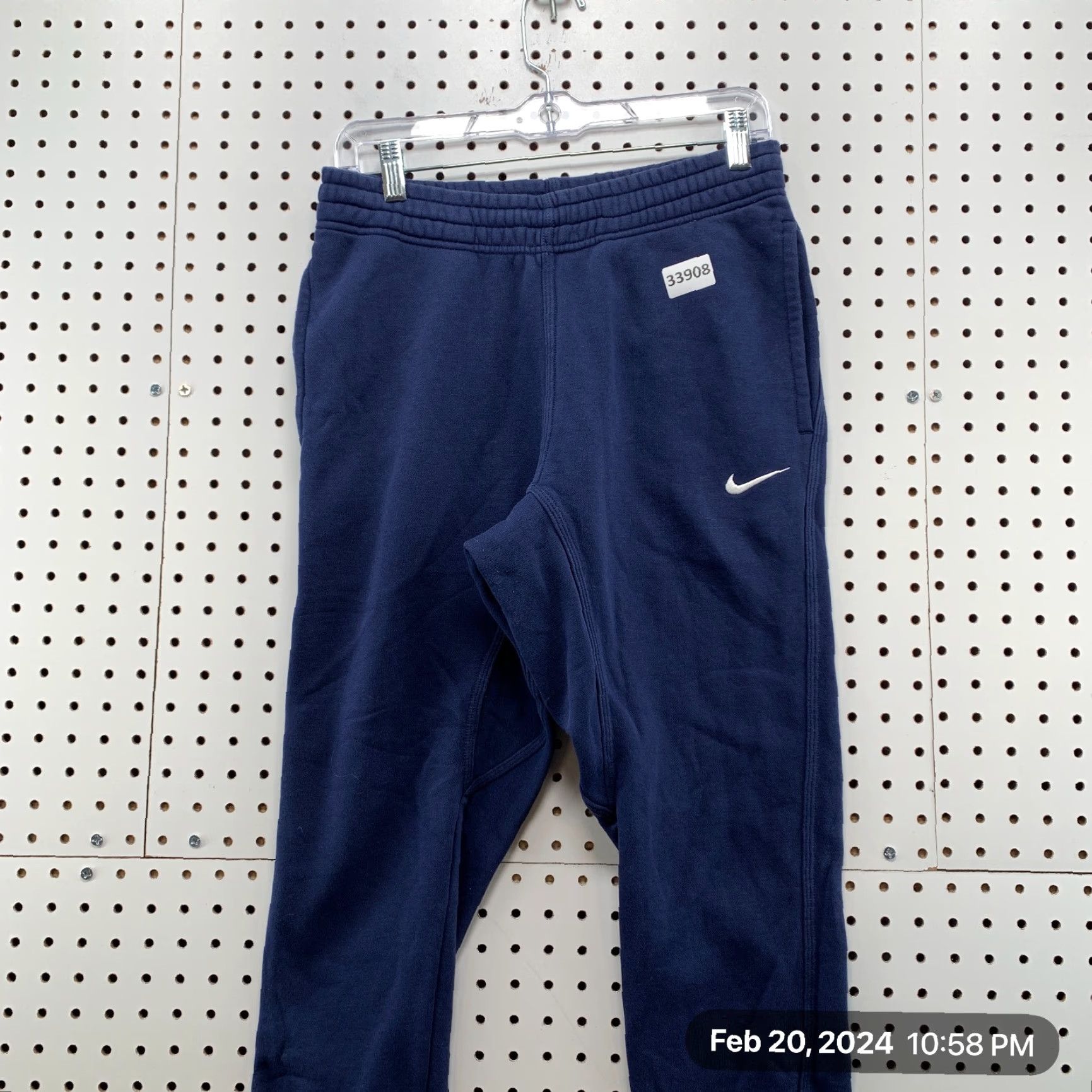 Nike VINTAGE Nike Sweatpants Mens S Blue SPell Out Embroidered Swoosh 28x27.5 Size US S / EU 44-46 / 1 - 2 Thumbnail