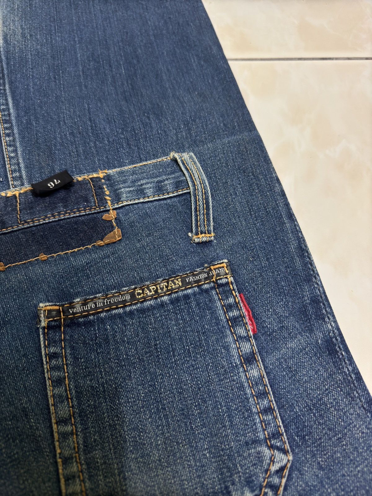 If Six Was Nine Vintage Capitan Bell Bottom Bush Pant Slight Ankle Stain Size US 28 / EU 44 - 13 Thumbnail