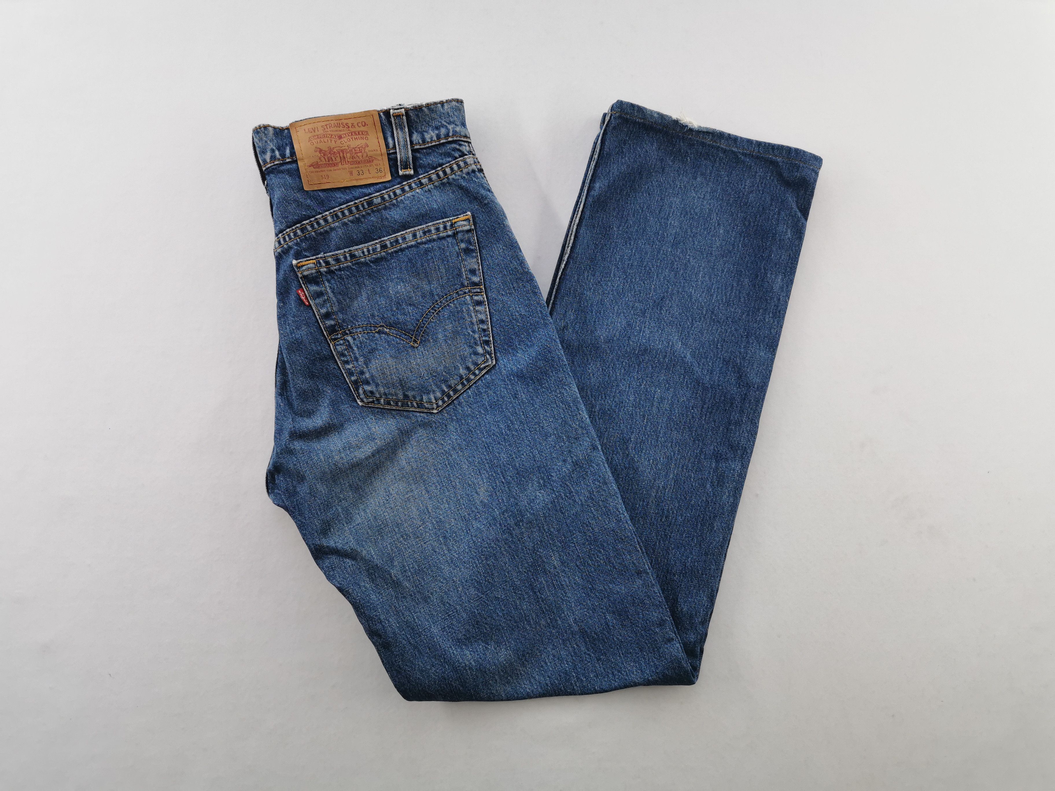 Levi's Vintage 90s Levis Lot 519 Denim Made In USA Size 32/33x36 Size US 32 / EU 48 - 5 Thumbnail