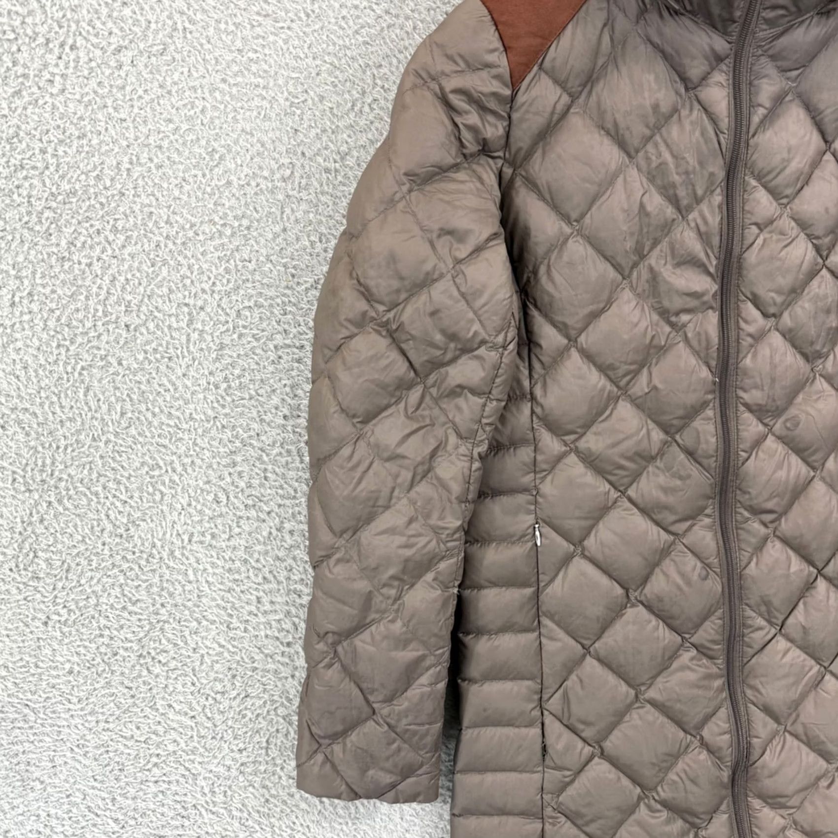 Ralph Lauren Lauren Ralph Lauren Jacket Women Small Brown Puffer Down Long Hooded Quilted Zip Size S / US 4 / IT 40 - 4 Thumbnail