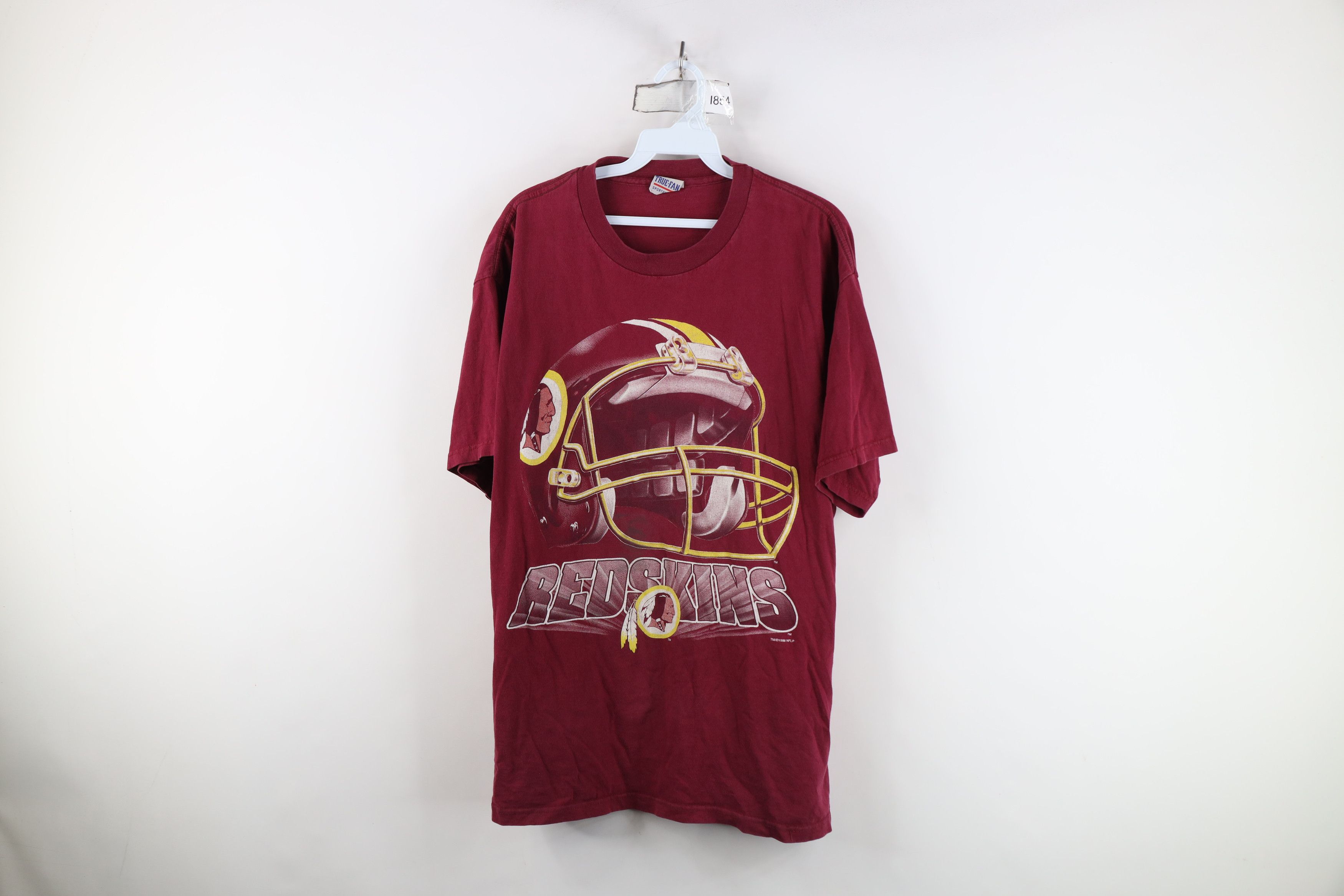 Vintage Vintage 90s Redskins Football T-Shirt Commanders USA Size US XL / EU 56 / 4 - 1 Thumbnail