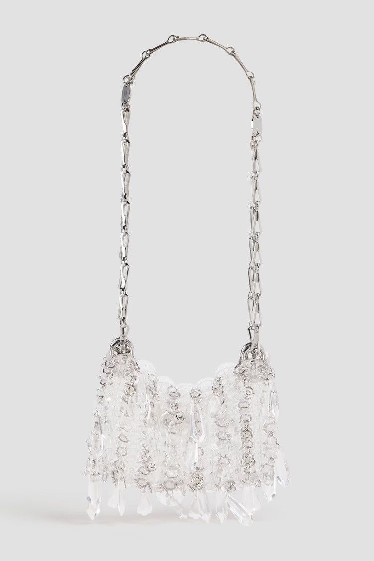 RABANNE Nano 1969 Crystal-embellished PVC Shoulder Bag