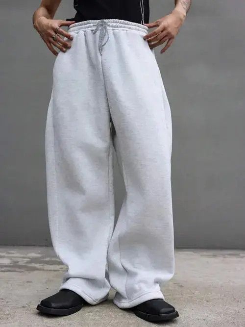 Jean Light grey Wide Leg Sweatpants Loose fit and baggy Size US 32 / EU 48 - 4 Thumbnail