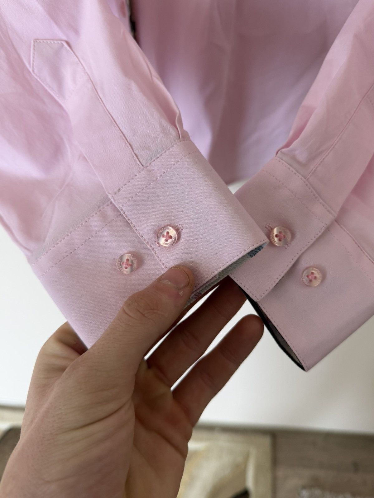 Burberry Burberry Luxury Y2K Shirt Pink Size US M / EU 48-50 / 2 - 6 Thumbnail