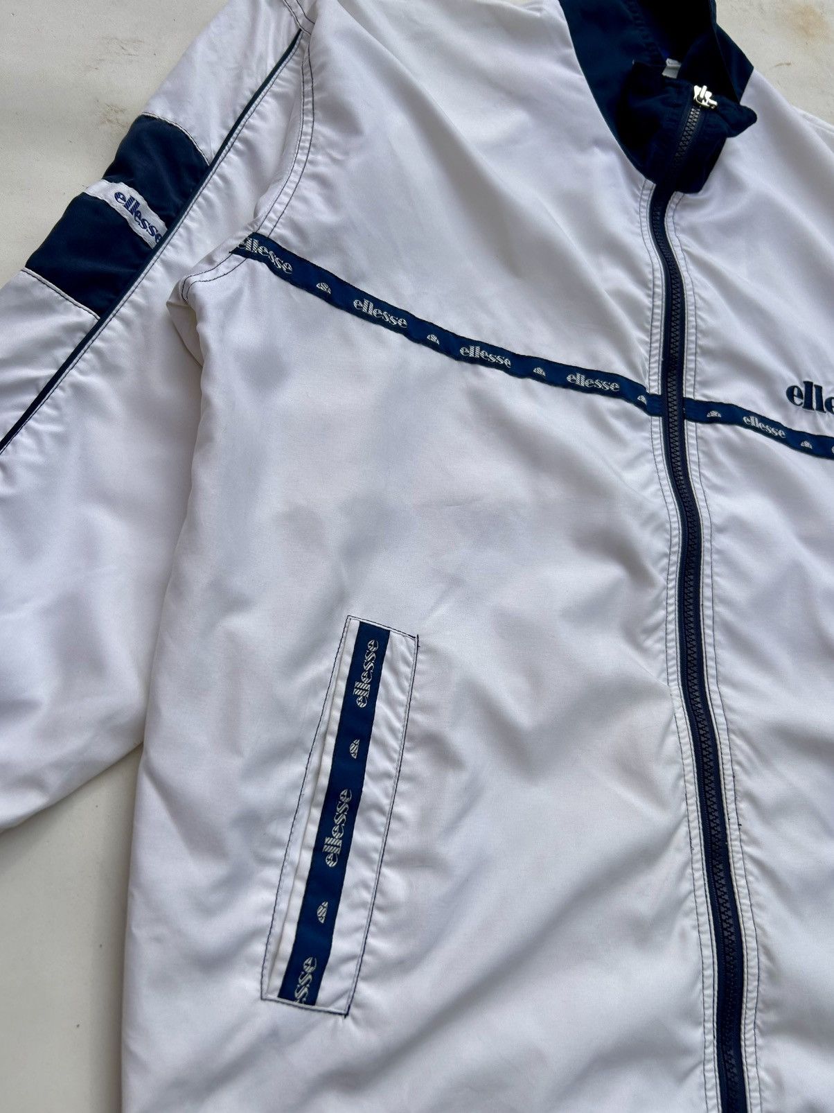 Ellesse × Vintage Vintage Ellesse Nylon Zipper Jacket Size US L / EU 52-54 / 3 - 2 Thumbnail