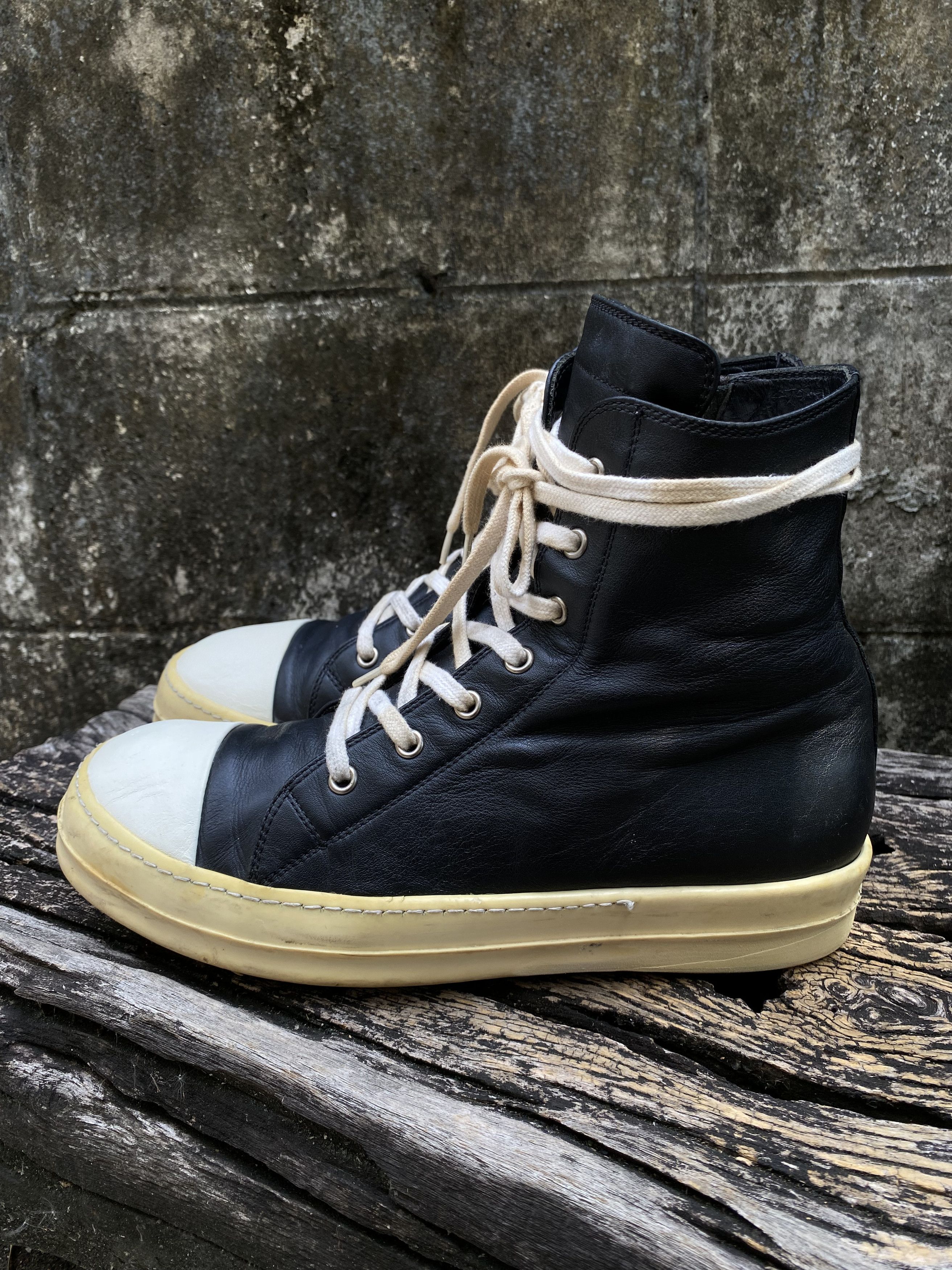 Rick Owens FW16 Mainline Ramones High Leather 41
