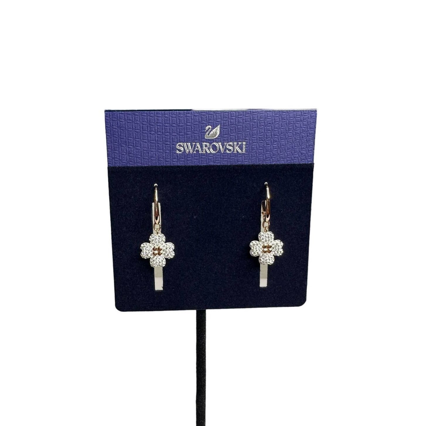 Swarovski Swarovski Latisha drop earrings Flower, White, Rose gold Size ONE SIZE - 5 Thumbnail