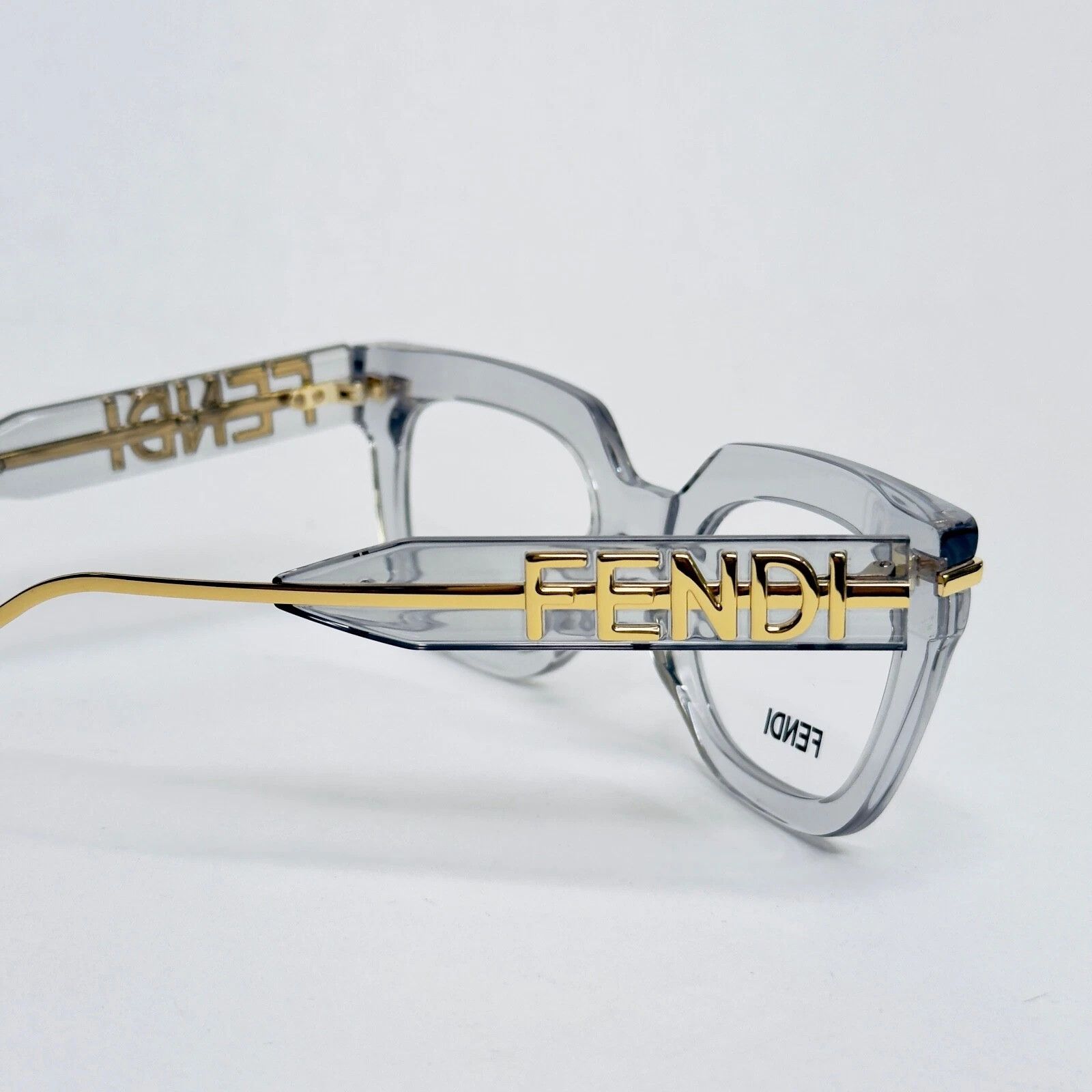 Fendi FENDI FENDIGRAPHY HOBO 50065 001 Eyeglass Frame FE50065I Size ONE SIZE - 8 Thumbnail
