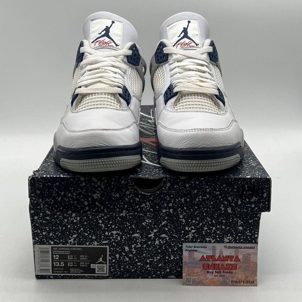 Jordan Brand Air Jordan 4 midnight navy Size US 12 / EU 45 - 2 Thumbnail