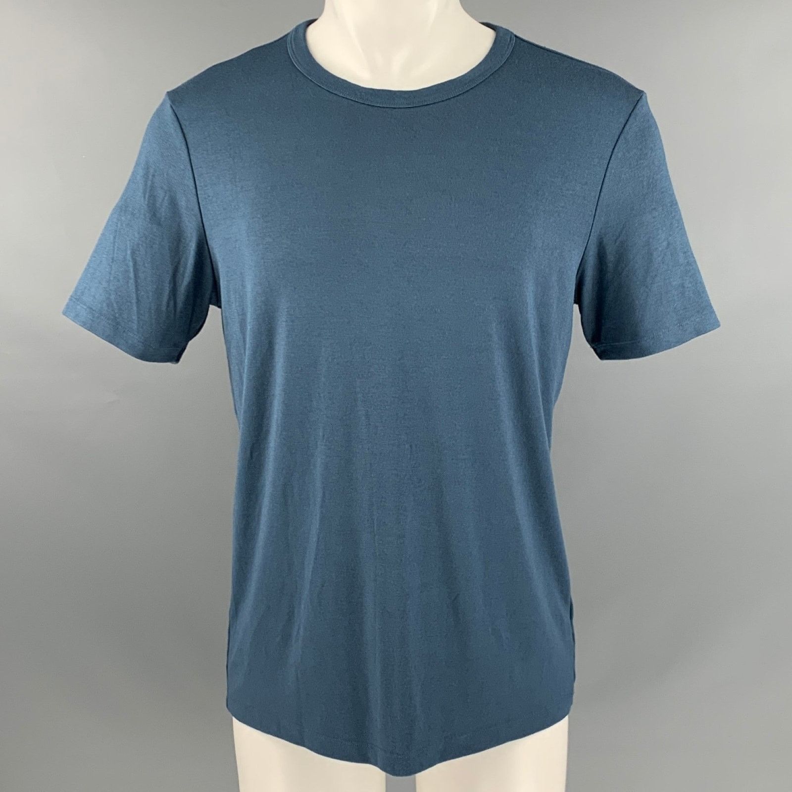 Theory THEORY Size M Blue Modal Blend Jersey T-shirt Size US M / EU 48-50 / 2 - 1 Thumbnail
