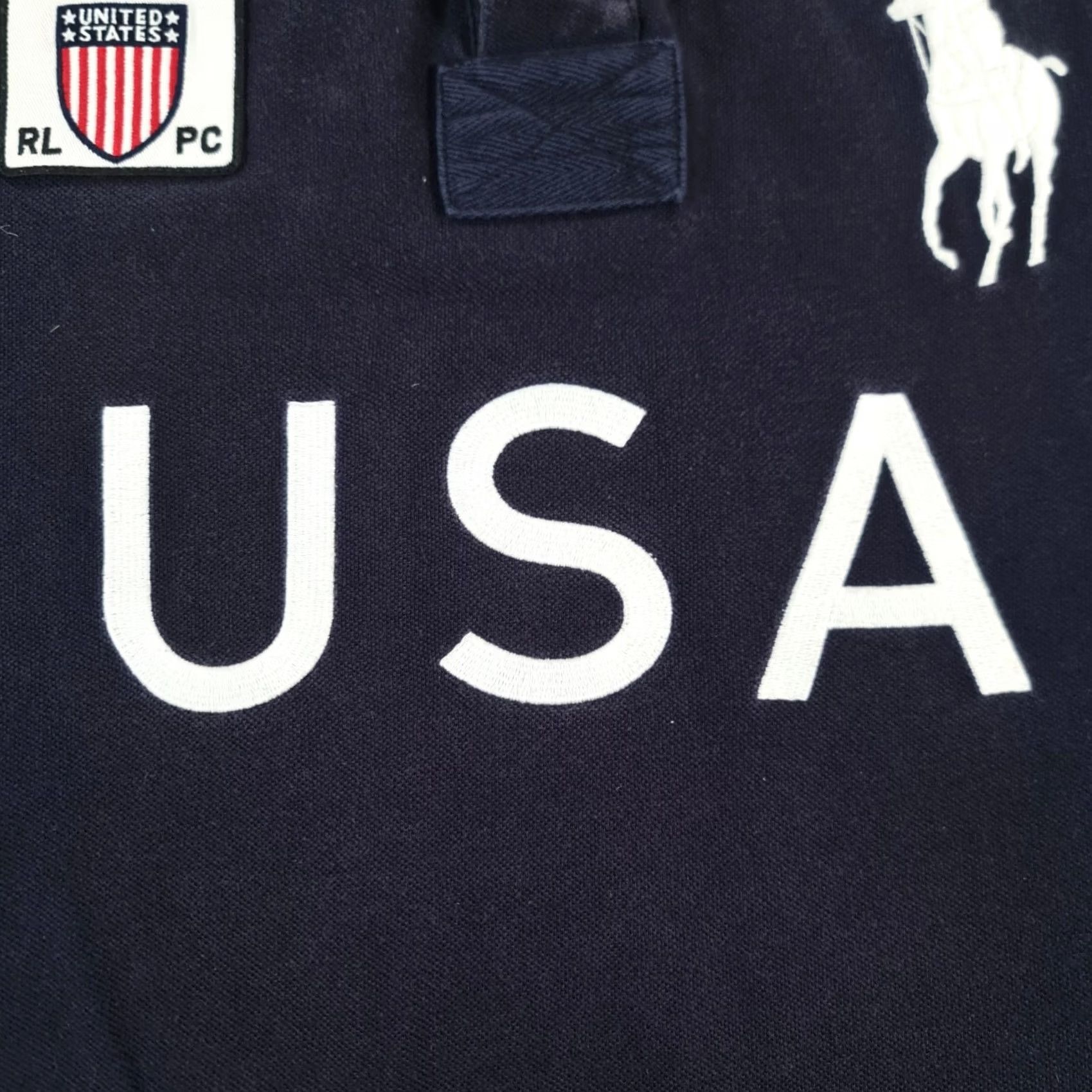 Polo Ralph Lauren Polo Ralph Lauren Mens Polo Shirt Navy Blue Large USA Big Pony Chief Keef Shirt Size US L / EU 52-54 / 3 - 6 Thumbnail