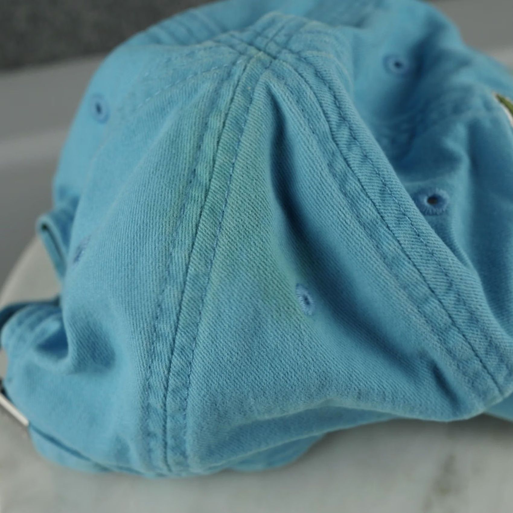 Lacoste Lacoste Hat Cap Strap Back Mens One Size Blue Baseball Big Crocodile Logo Flaw Size ONE SIZE - 3 Thumbnail