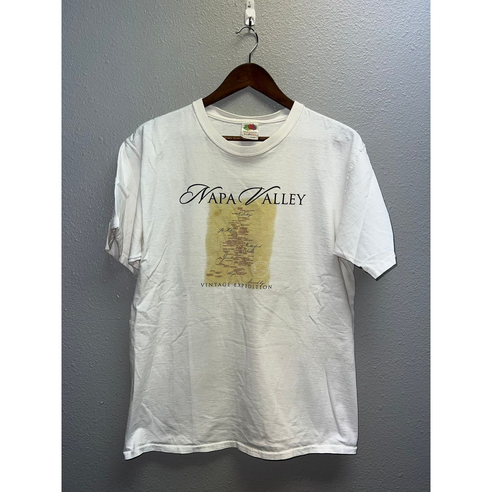 Fruit Of The Loom Vintage Napa Valley Shirt Expedition Wine Vineyards Tee M Size US M / EU 48-50 / 2 - 2 Thumbnail