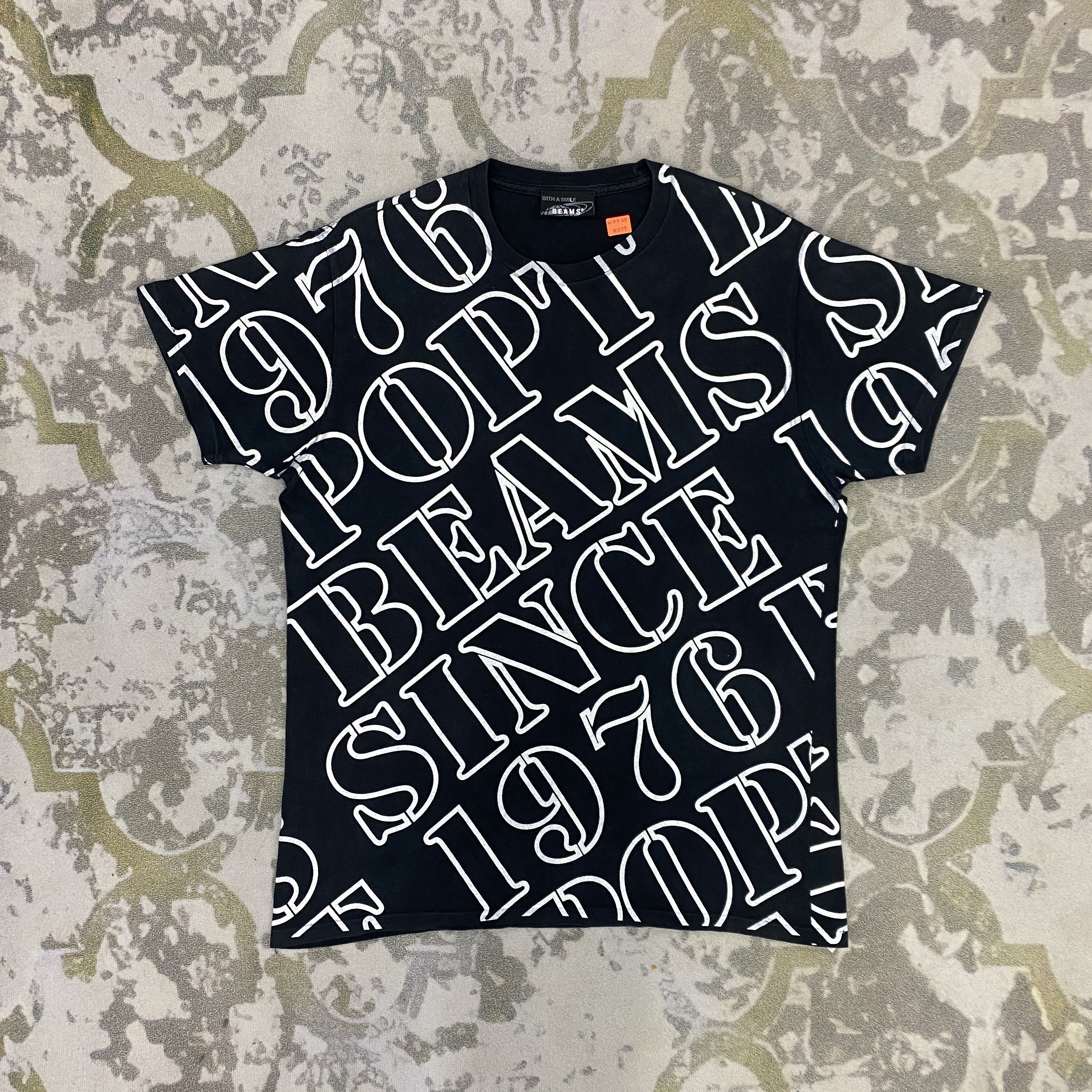 Beams Plus Vintage Beams Printed Cotton T-Shirt - H079 Size US M / EU 48-50 / 2 - 1 Thumbnail