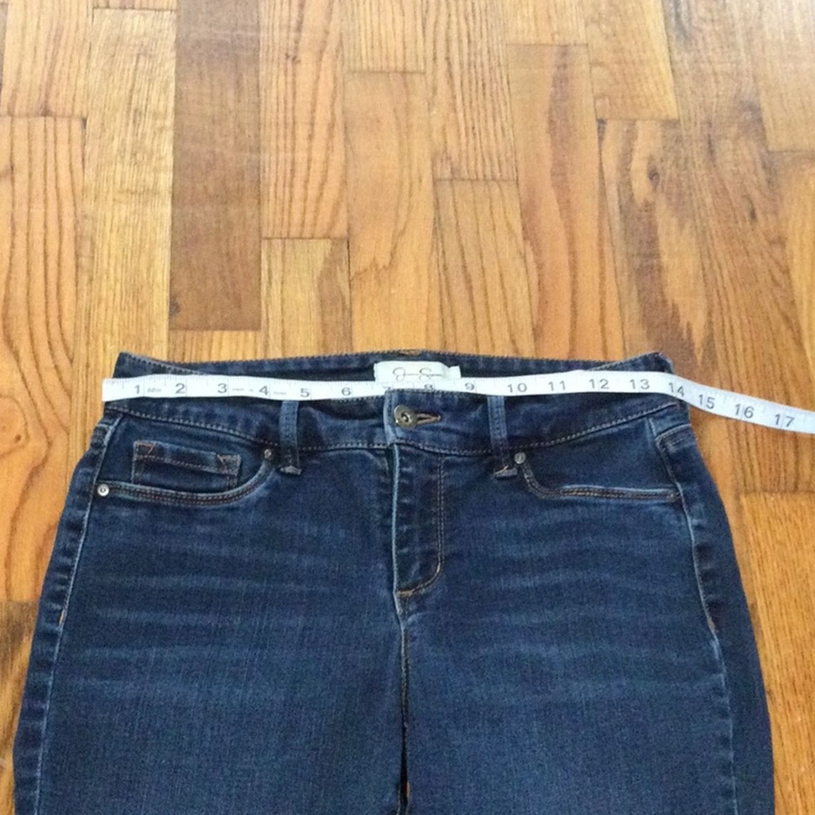 Other Jessica Simpson 'Kiss Me Super Skinny' Dark Denim Jeans 28 Size 28" / US 6 / IT 42 - 11 Thumbnail