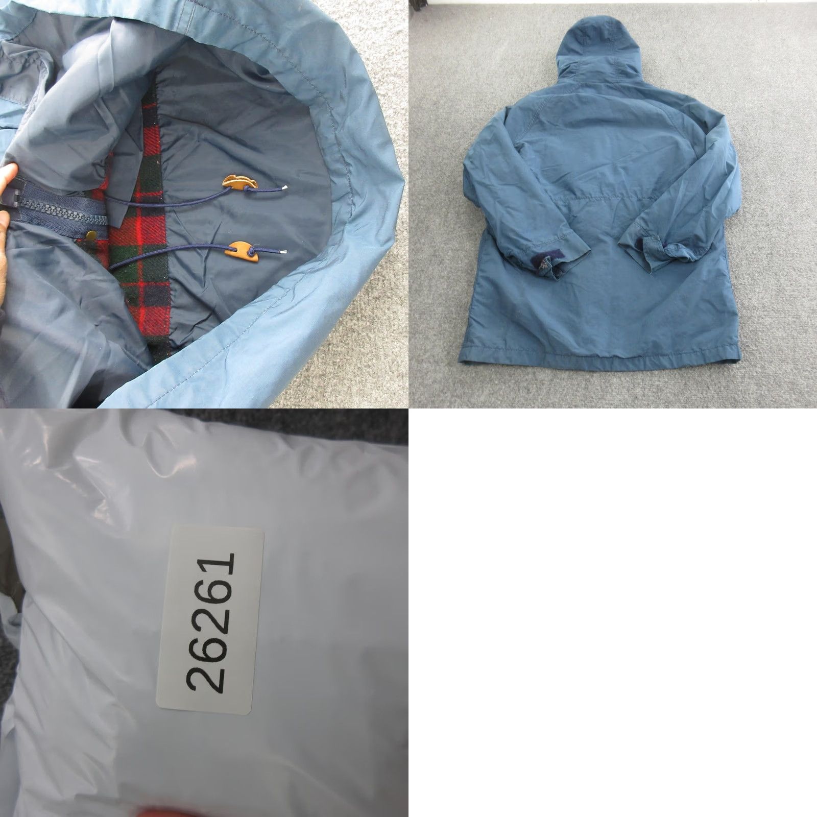 Vintage Woolrich Jacket Mens Large Blue Canvas Parka Wool Lined Hooded Outdoor Size US L / EU 52-54 / 3 - 9 Thumbnail