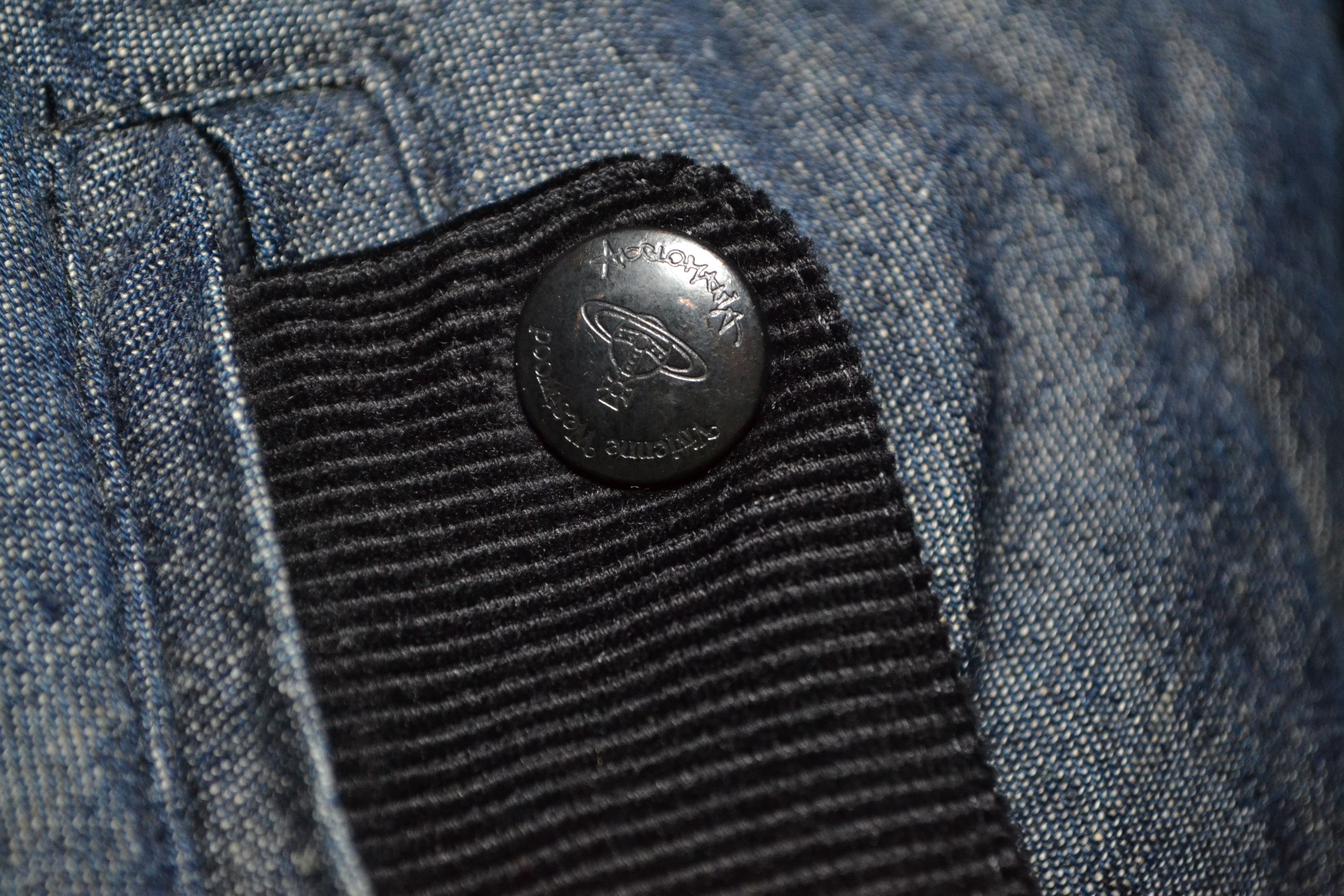 Vivienne Westwood Vivienne Westwood Denim Quilted Jacket Big Orb Logo S Size US S / EU 44-46 / 1 - 15 Thumbnail