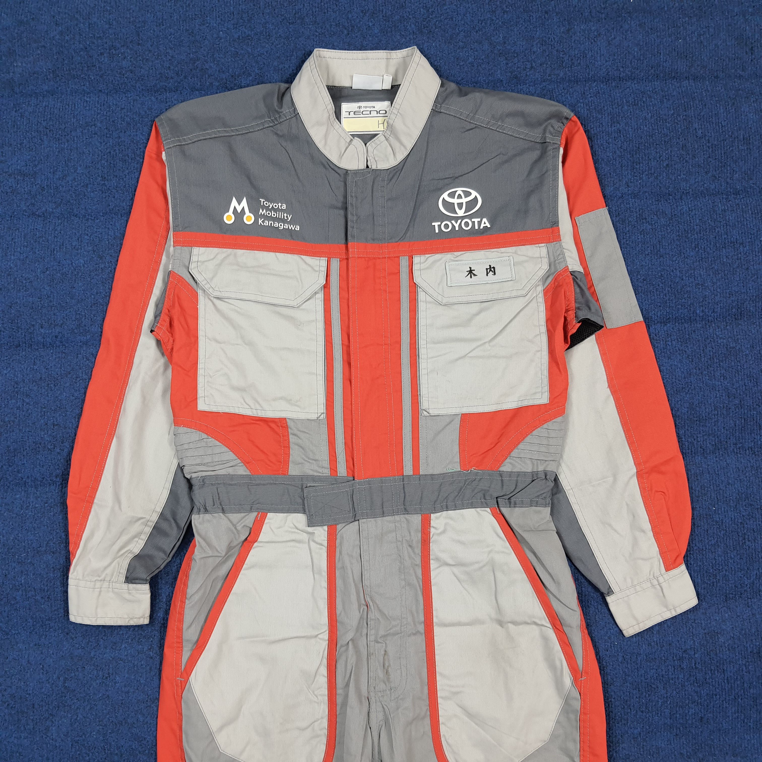 Japanese Brand Vintage Toyota Tecno Mobility Kanagawa Work Coverall C300N13 Size US S / EU 44-46 / 1 - 1 Thumbnail