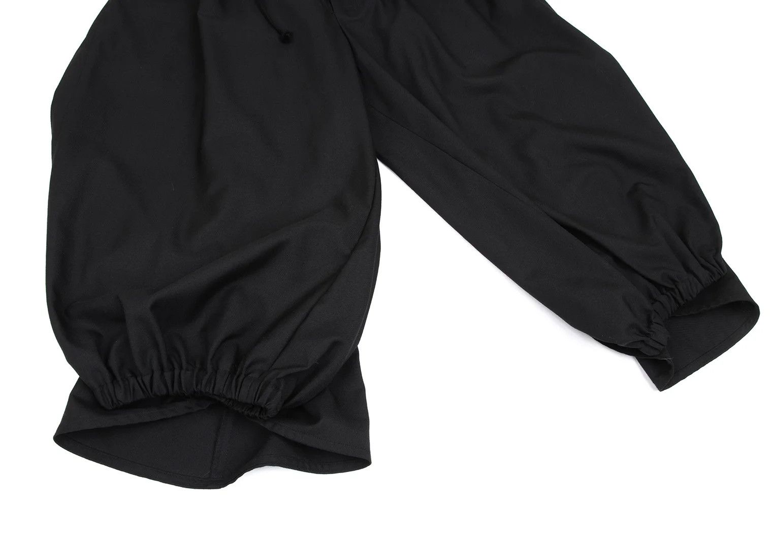 Yohji Yamamoto Wool-Poly Gabardine Side Tab Pants in Black Size 3 Size US 34 / EU 50 - 8 Thumbnail