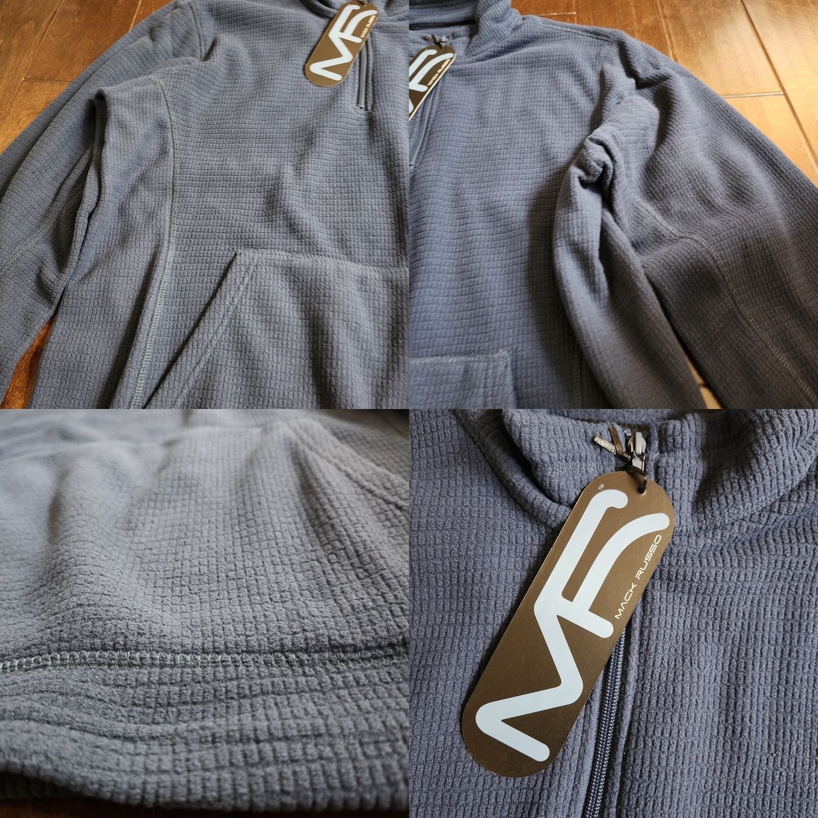 Vintage Mack Navy Blue Sweater 1/4 Zip Pocket - Size L - Men - Polyester - Pullover - Regular Fit - NWT Size US L / EU 52-54 / 3 - 8 Thumbnail