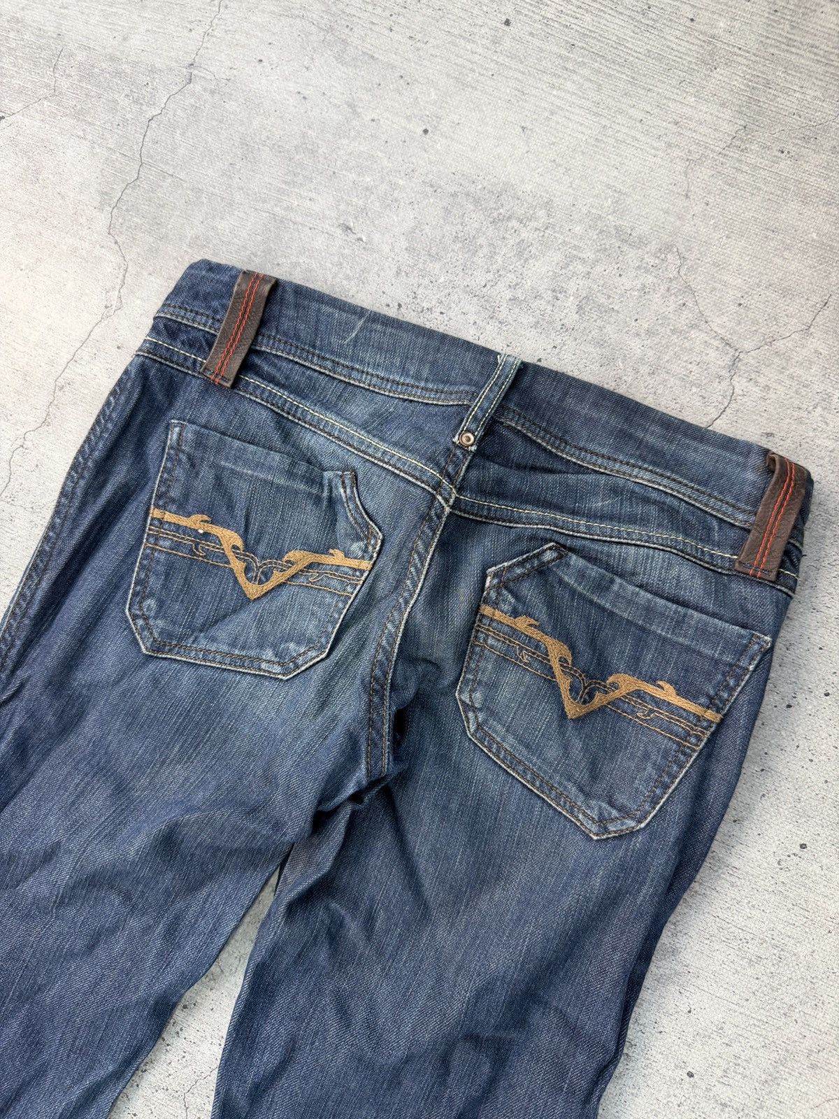 Diesel Crazy Faded Diesel western Jeans Size US 27 - 4 Thumbnail