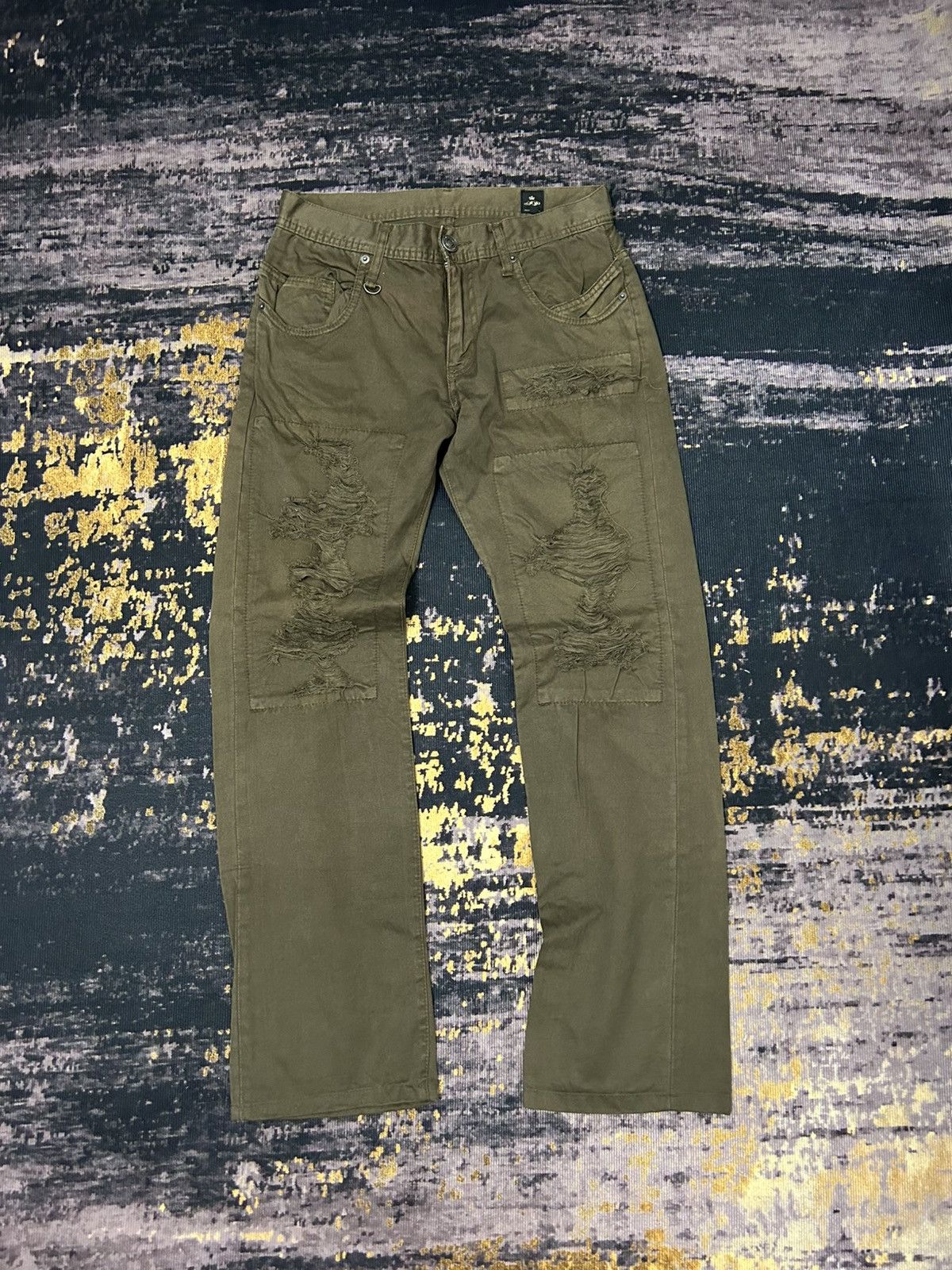 Japanese Brand 🔥🇯🇵 Semantic Design Rippet Buckle Back Pans Size US 29 - 1 Thumbnail