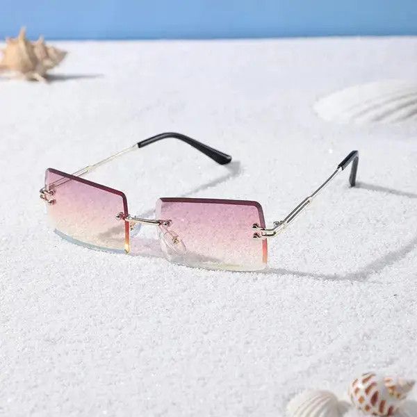 Vintage Square Rimless Glasses 2024 Size ONE SIZE - 4 Thumbnail