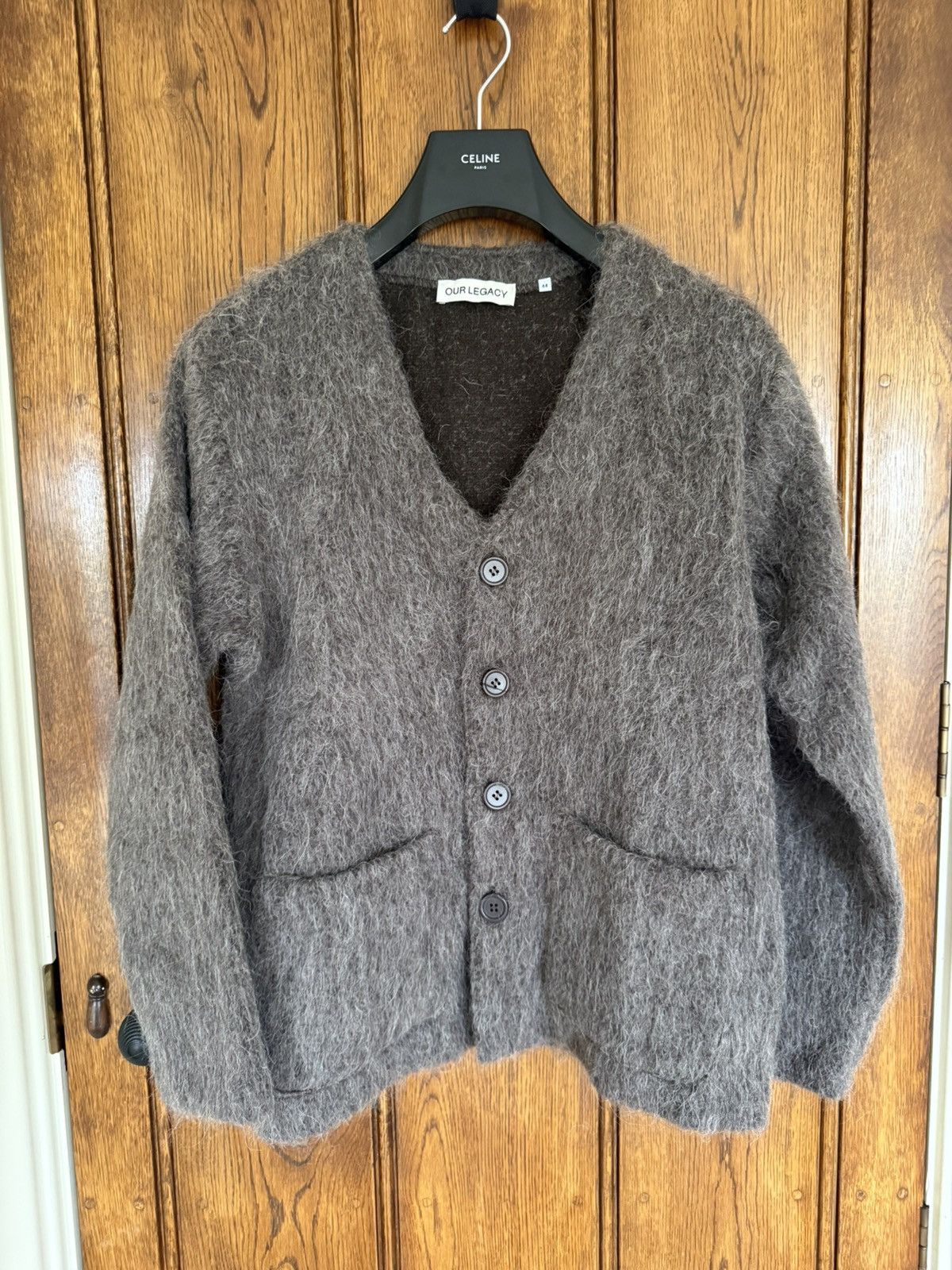 Our Legacy Grail Our Legacy mole grey mohair cardigan 44 grail