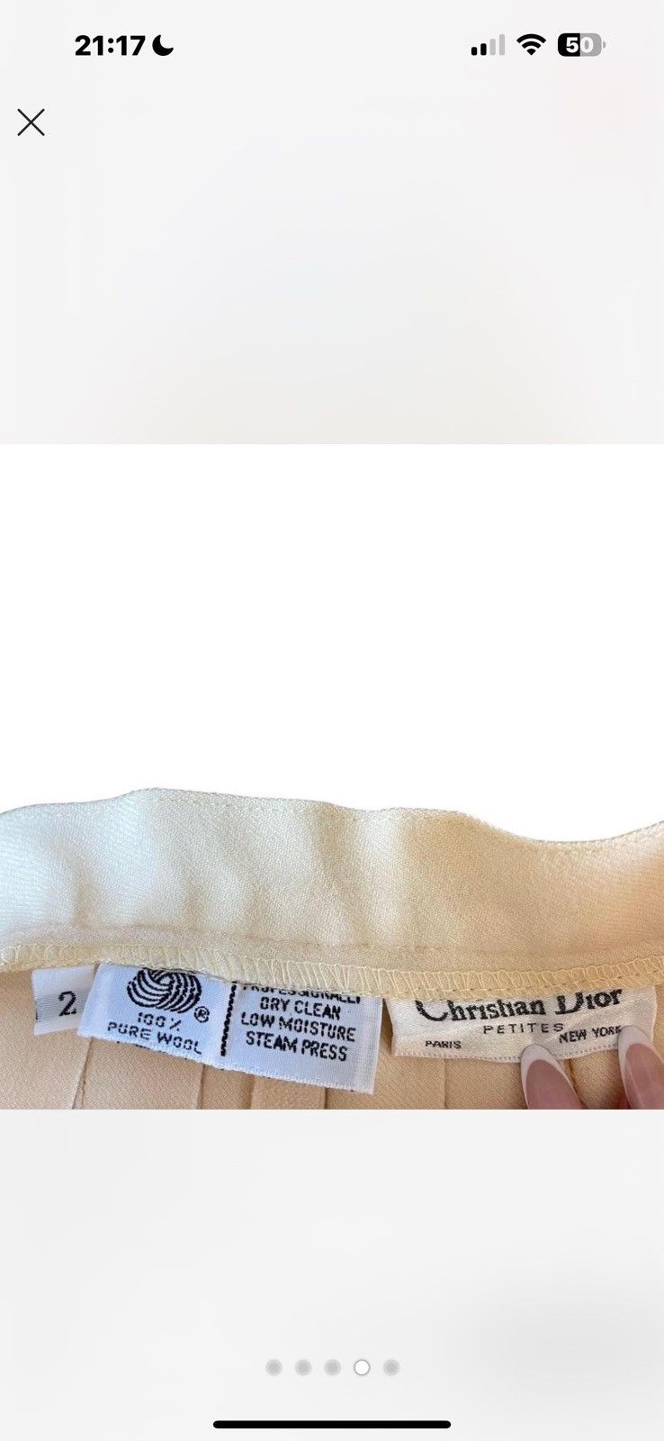 Christian Dior Monsieur × Vintage Vintage Christian Dior Skirt Size 27" / US 4 / IT 40 - 4 Thumbnail