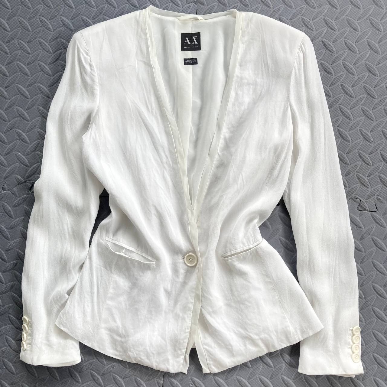 Armani Exchange Single Button Padded Blazer Size S / US 4 / IT 40 - 1 Thumbnail