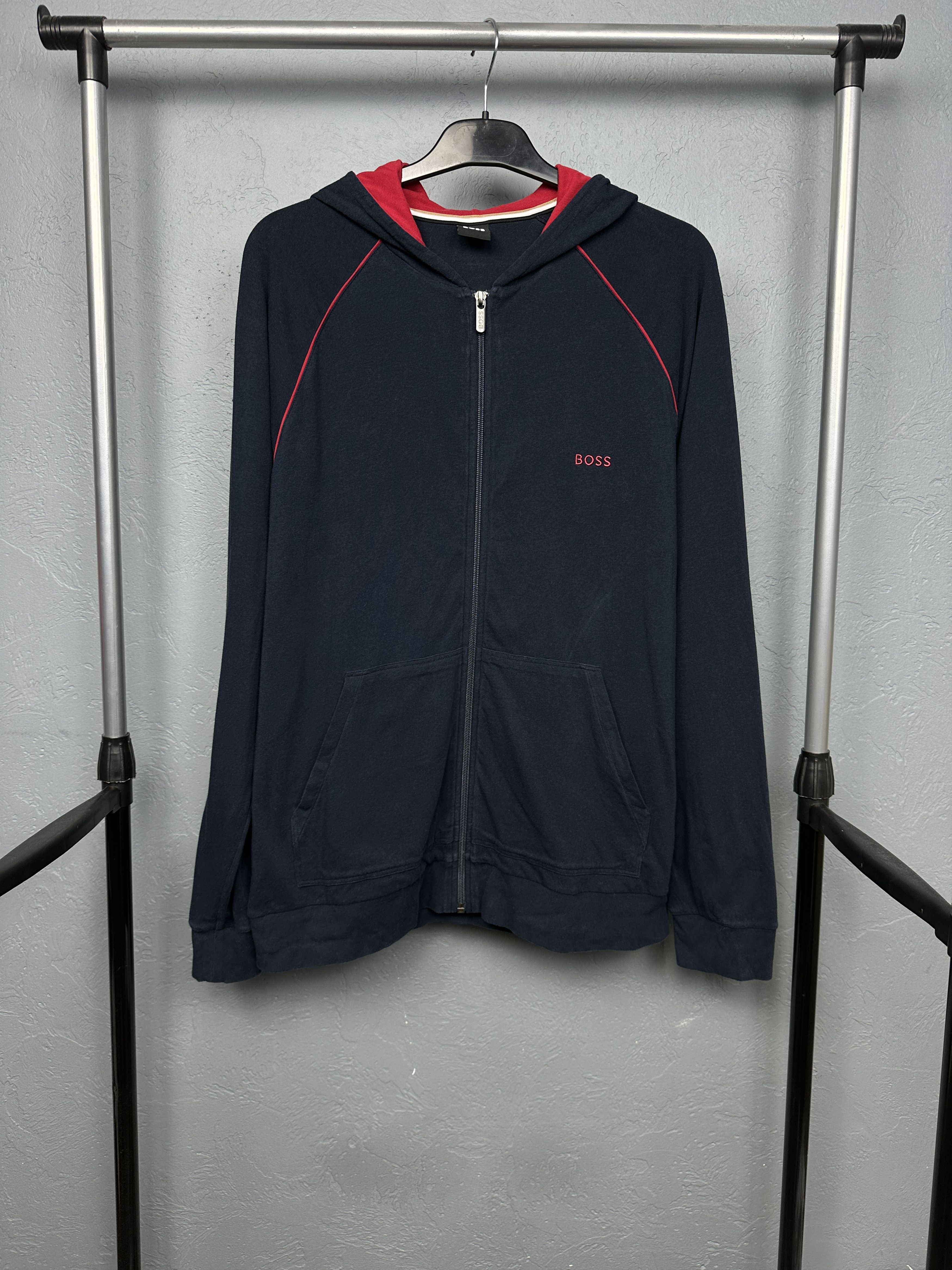 Hugo Boss Hugo Boss Mens Zip Hoodie Size US L / EU 52-54 / 3 - 1 Thumbnail