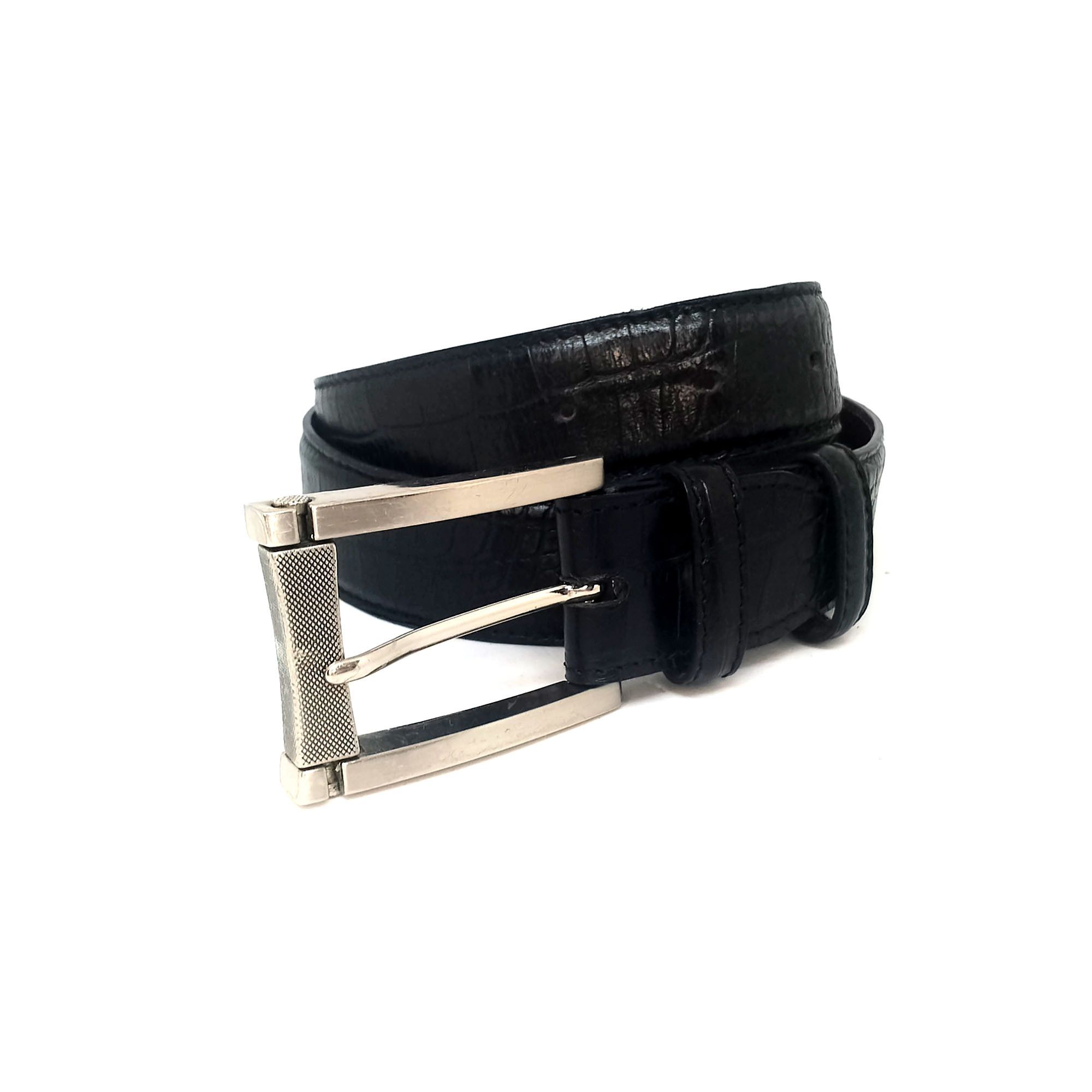 Other Elliot Rhodes Black Leather Belt Handcrafted Italy Size 36 - 1 Thumbnail