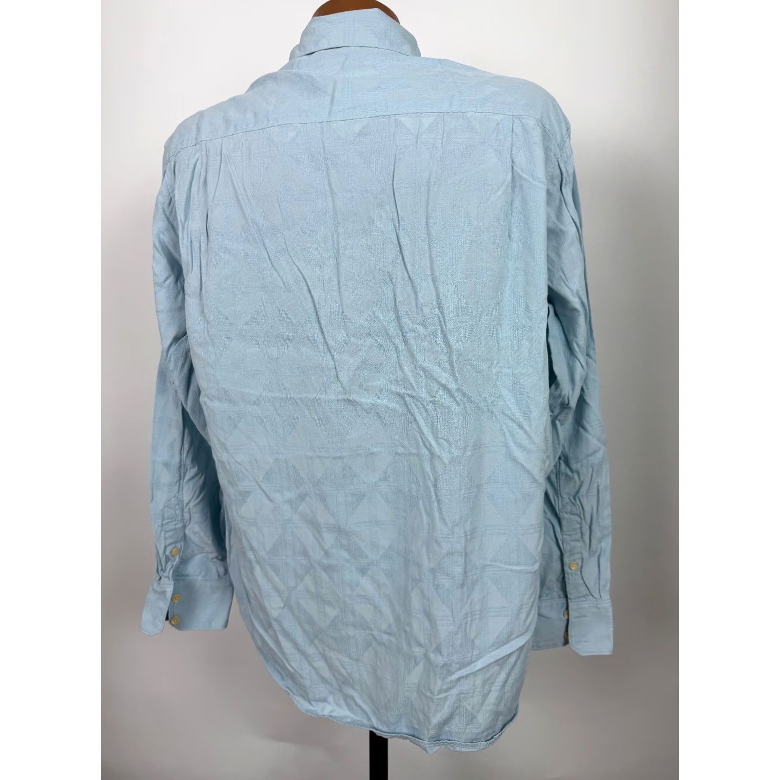Tommy Bahama Tommy Bahama Shirt Men L Silk Cotton Jacquard Check Beach Resort Long Sleeve Size US L / EU 52-54 / 3 - 7 Thumbnail