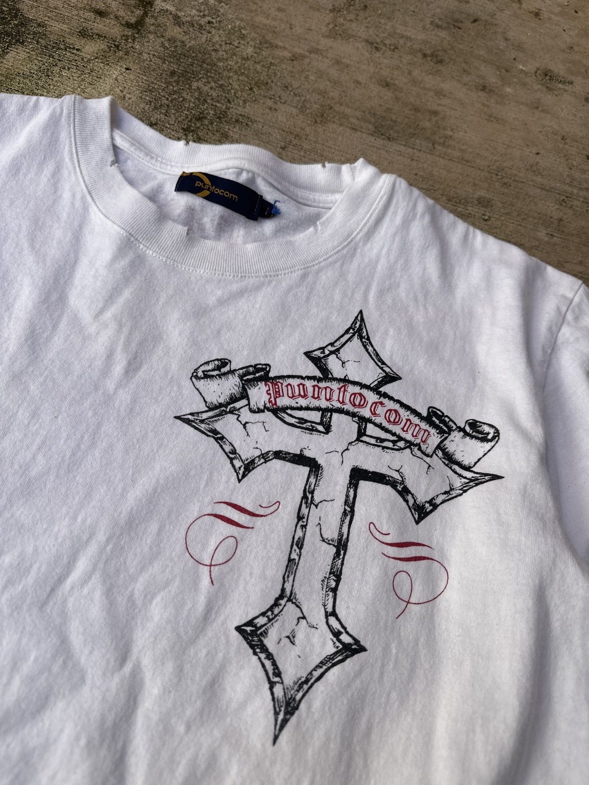 Affliction Y2k 2000s cross wings skull tribal affliction white tshirt Size US L / EU 52-54 / 3 - 4 Thumbnail