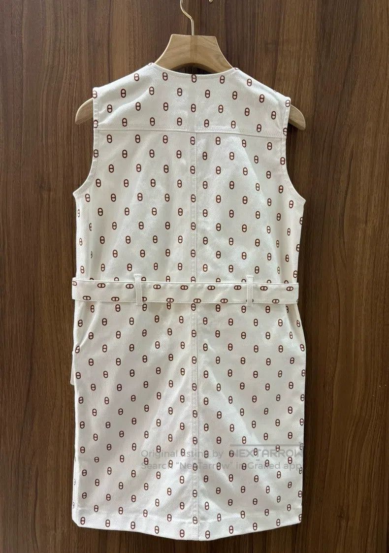 Other Hermes White Pig Nose Dress Size XS / US 0-2 / IT 36-38 - 2 Thumbnail