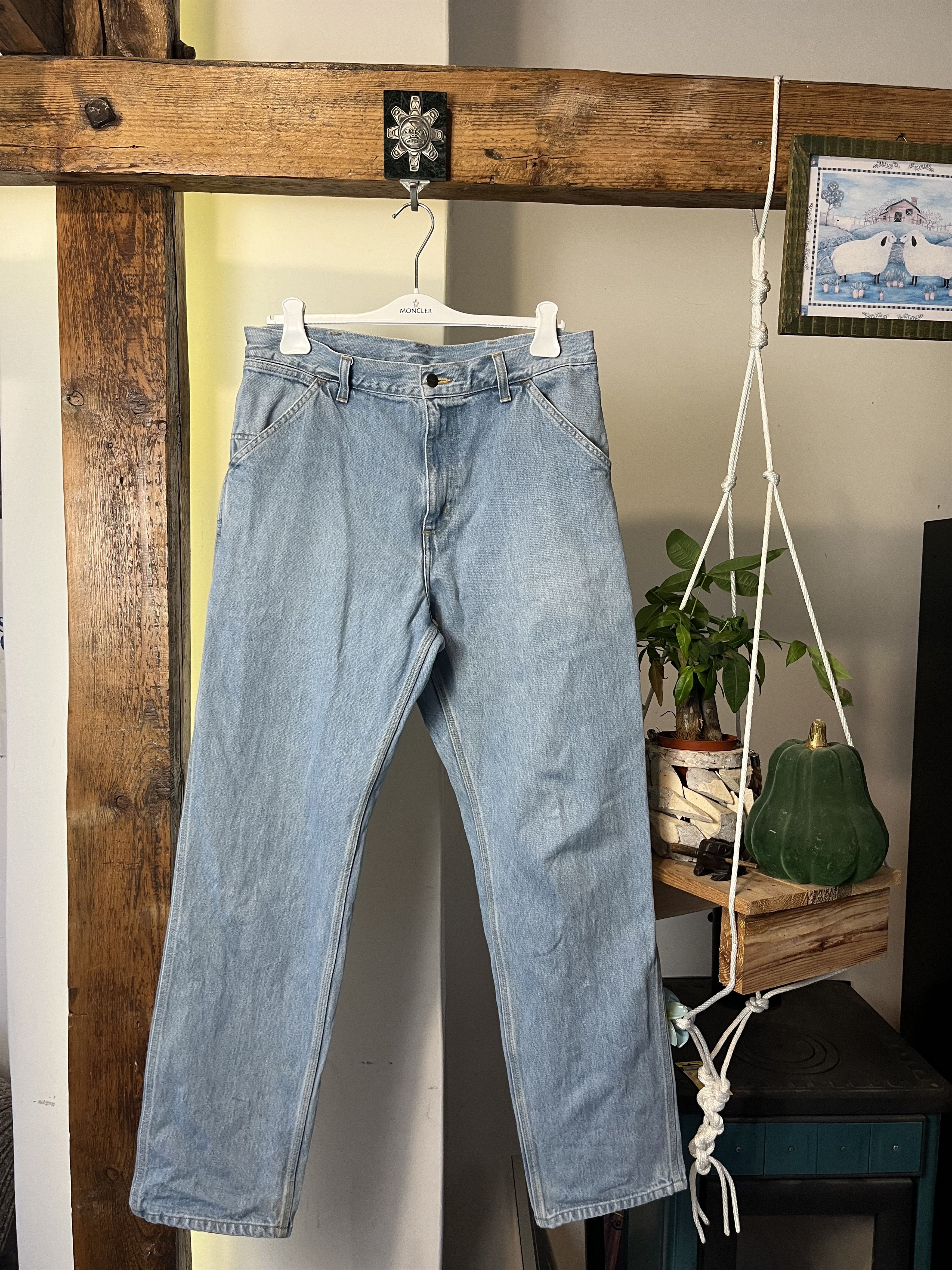 Carhartt × Carhartt Wip × Vintage Vintage Carhartt Single Knee Denim Work Pants Size US 32 / EU 48 - 2 Thumbnail