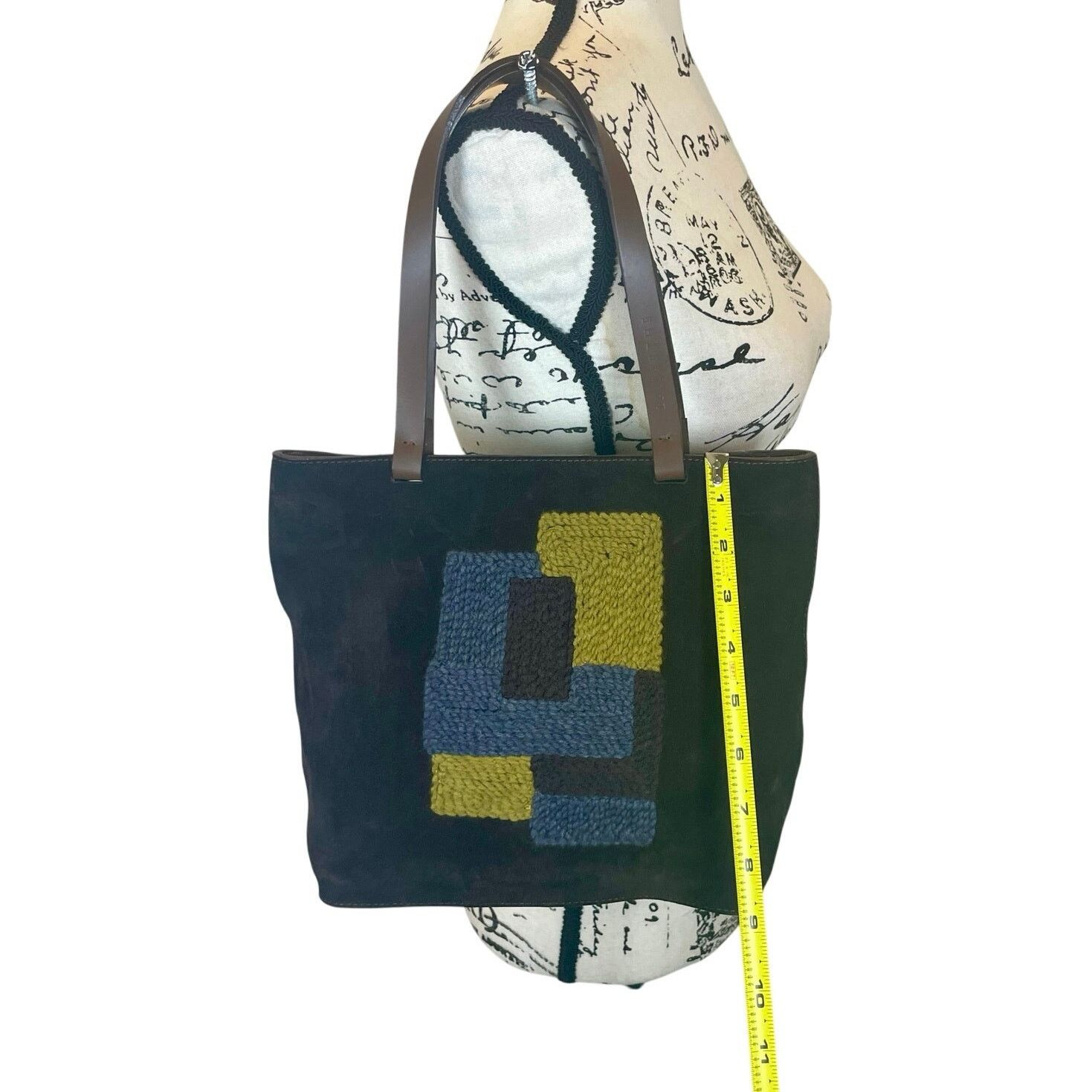 & Other Stories LAMARTHE PARIS TOTE SUEDE BROWN EMBROIDERED MADE IN ITALY Size ONE SIZE - 6 Thumbnail