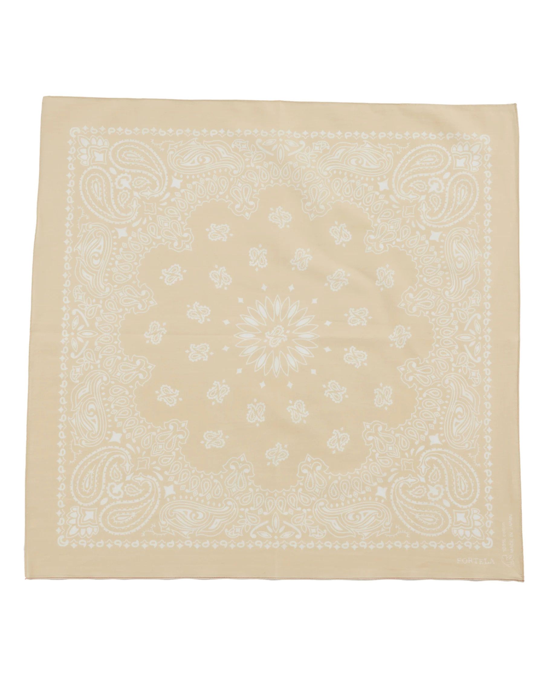 Fortela Fortela Paisley Bandana - Beige Size ONE SIZE - 1 Preview