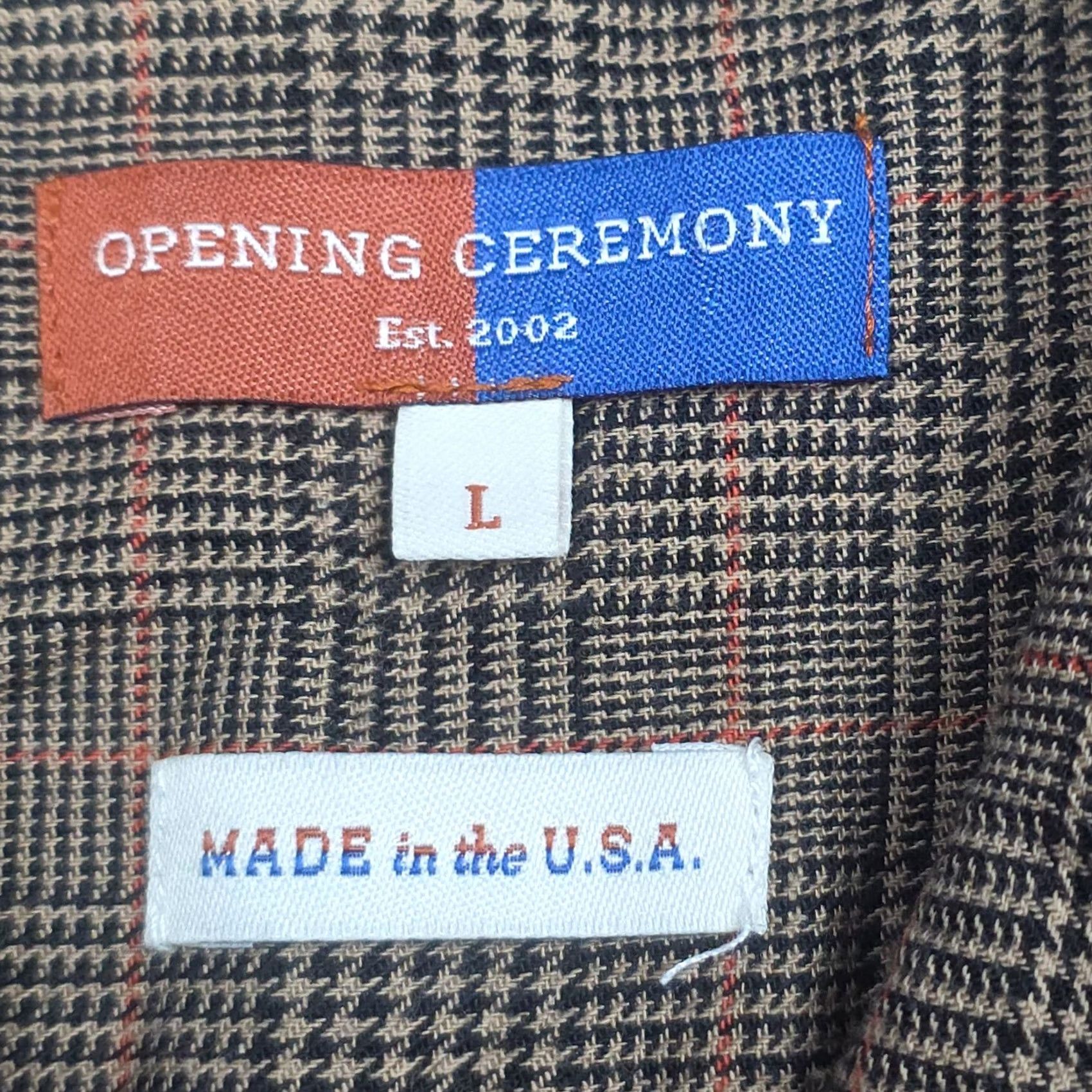 Opening Ceremony Opening Ceremony Shirt Flannel Button Up Men's Large Plaid Cotton Metal Buttons Size US L / EU 52-54 / 3 - 5 Thumbnail