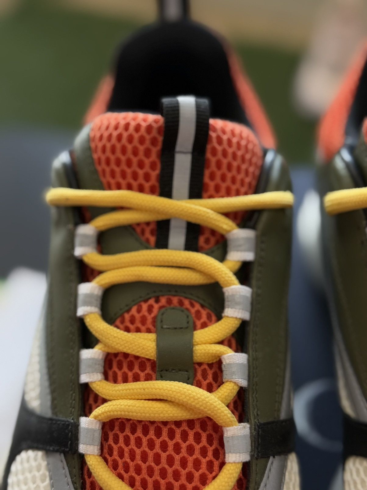 Dior Dior B22 & Peter Doig Green Orange Sneakers 13US/46EU Size US 13 / EU 46 - 6 Thumbnail