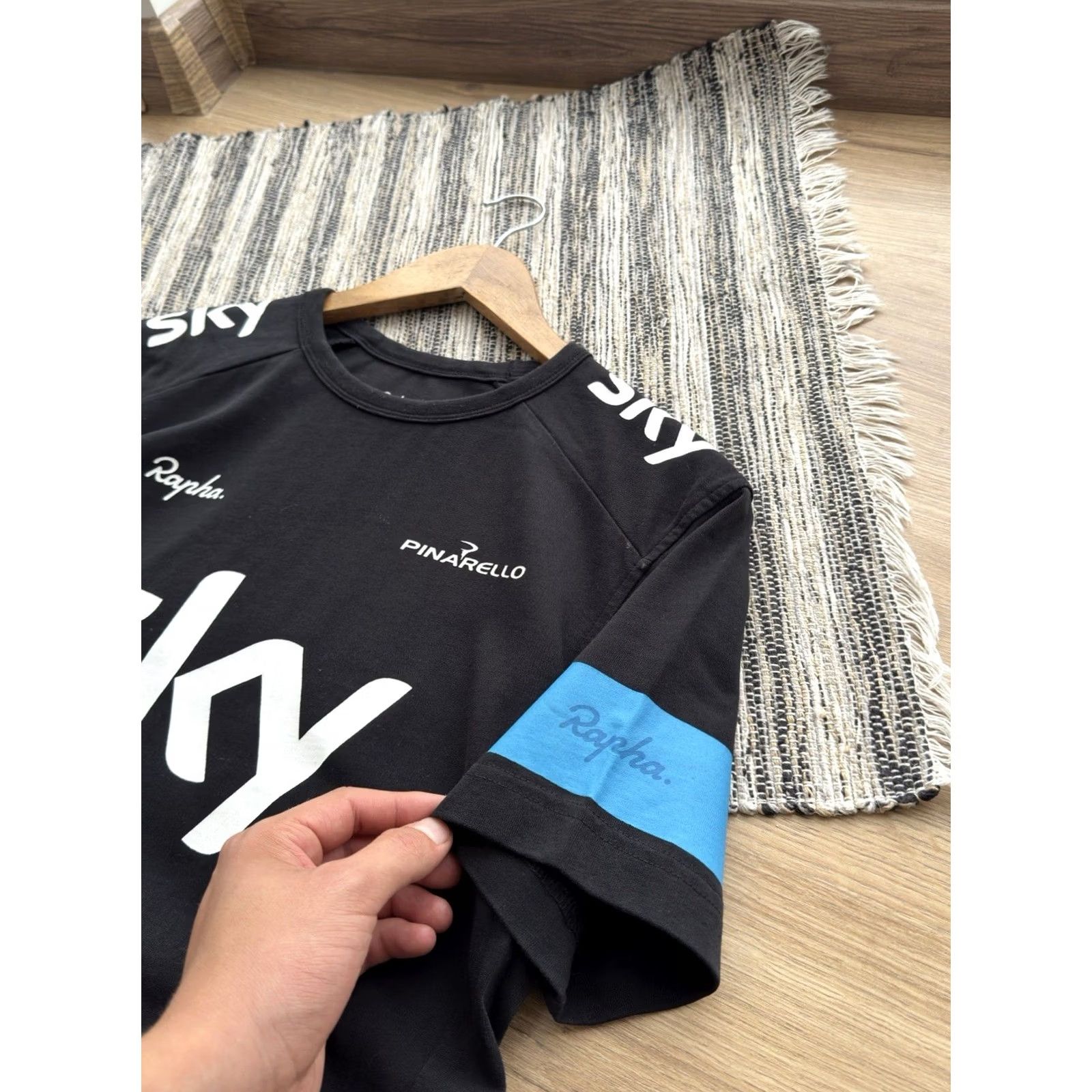Rapha VINTAGE Rapha Team Sky Cycling Classic T Shirt Black Mens Size M Size US M / EU 48-50 / 2 - 3 Thumbnail