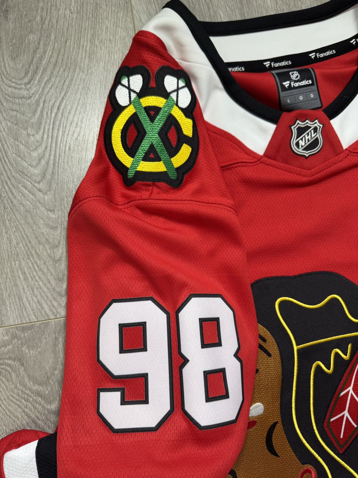 NHL Connor Bedard Chicago Blackhawks NHL Fanatics Jersey Size US L / EU 52-54 / 3 - 4 Thumbnail