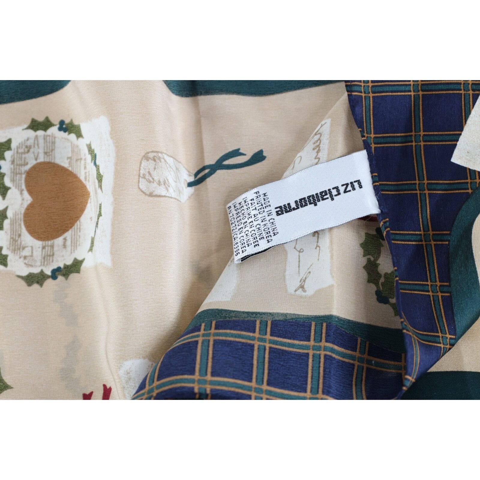 Vintage Vintage 90s Streetwear Silk Christmas Holidays Neck Scarf Size ONE SIZE - 5 Thumbnail