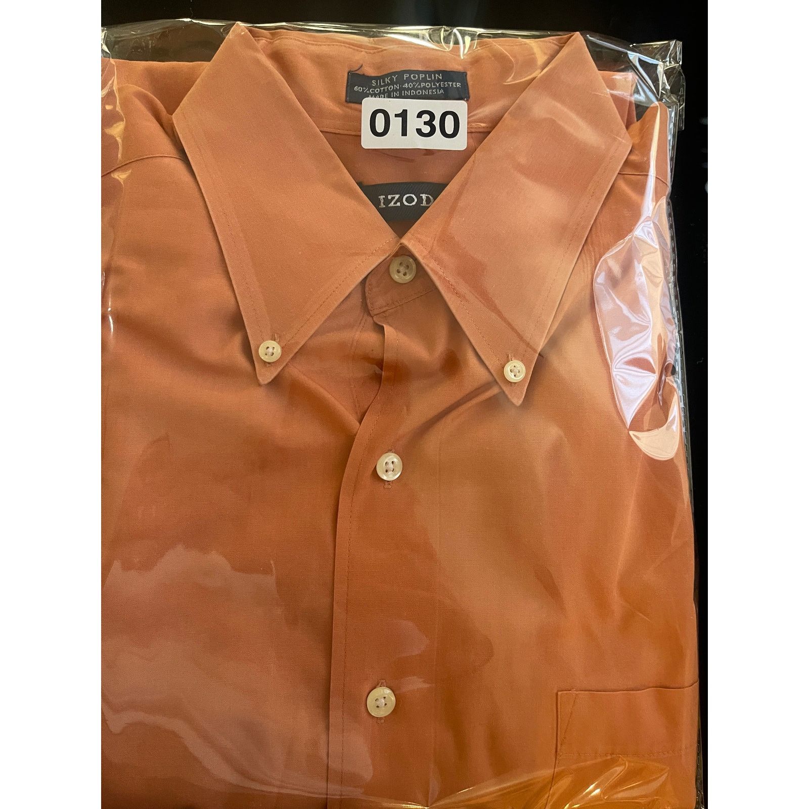 Izod IZOD Orange Button Down Shirt Large 16 34/35 Long Sleeve Size US L / EU 52-54 / 3 - 7 Thumbnail