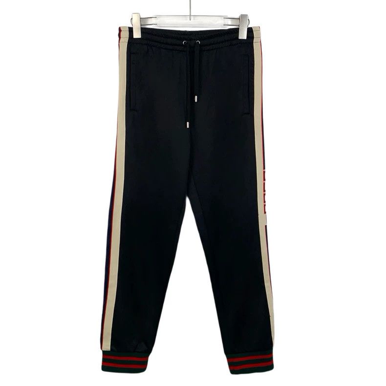 Gucci Gucci Size XS Black side logo letter stripe drawstring cas Size US 26 / EU 42 - 1 Thumbnail