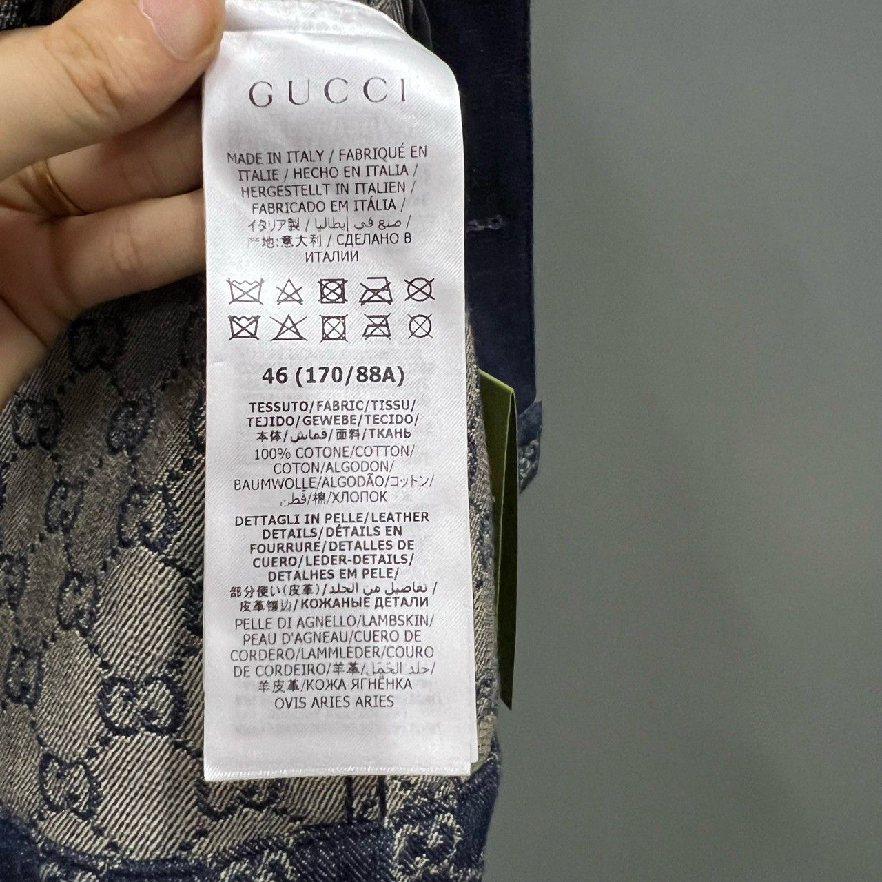 Gucci Gucci Full print GG logo denim jacket 2501-Nextarrow Size US S / EU 44-46 / 1 - 3 Thumbnail