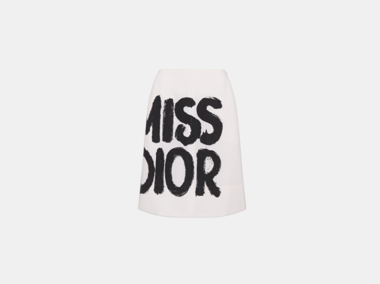 Dior o1w1db11225 451J17 Mini Skirt in White Size 27" / US 4 / IT 40 - 1 Thumbnail