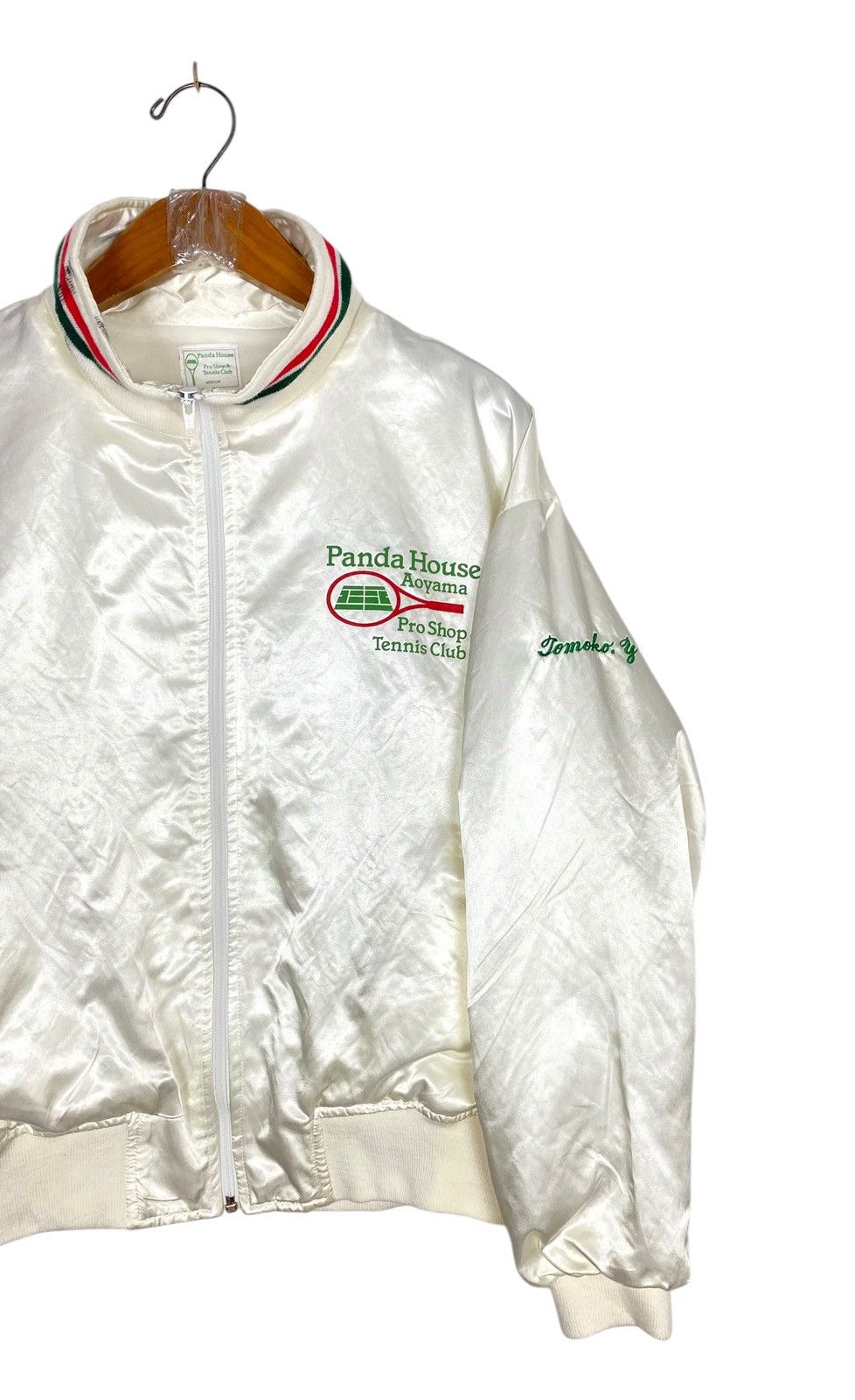 Japanese Brand Vtg Panda House Aoyama Tennis Club Satin Bomber Jacket Size US M / EU 48-50 / 2 - 5 Thumbnail