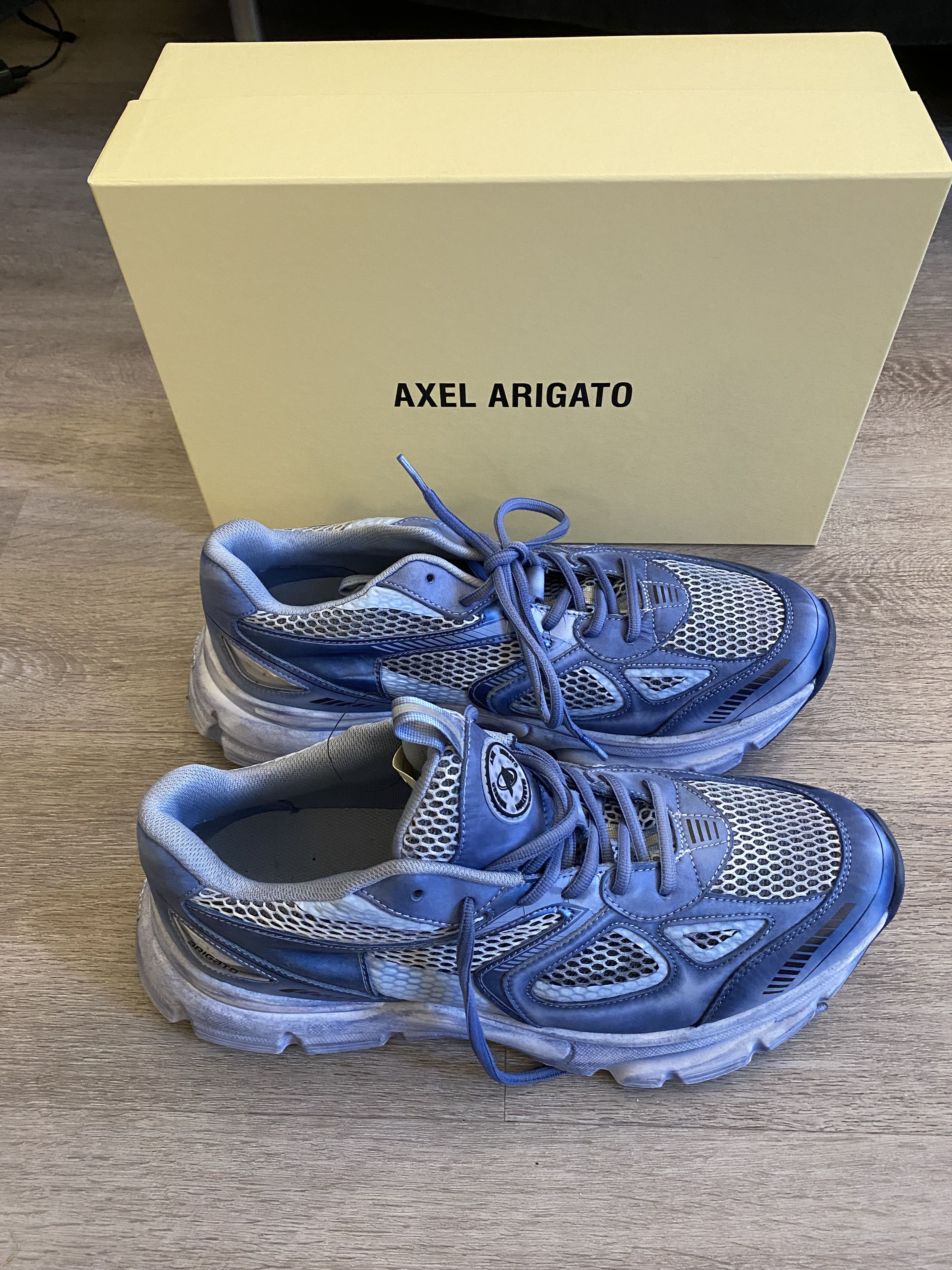 Axel Arigato SSENSE Exclusive Blue Marathon Dip-Dye Sneakers Size US 12 / EU 45 - 1 Thumbnail